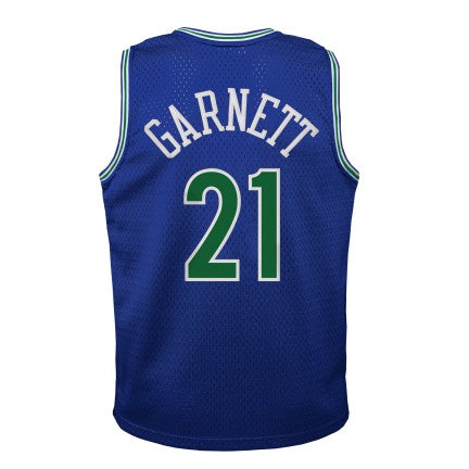Youth Minnesota Timberwolves Kevin Garnett Mitchell & Ness Blue 1995-96 Hardwood Classics Swingman Jersey - vstockx