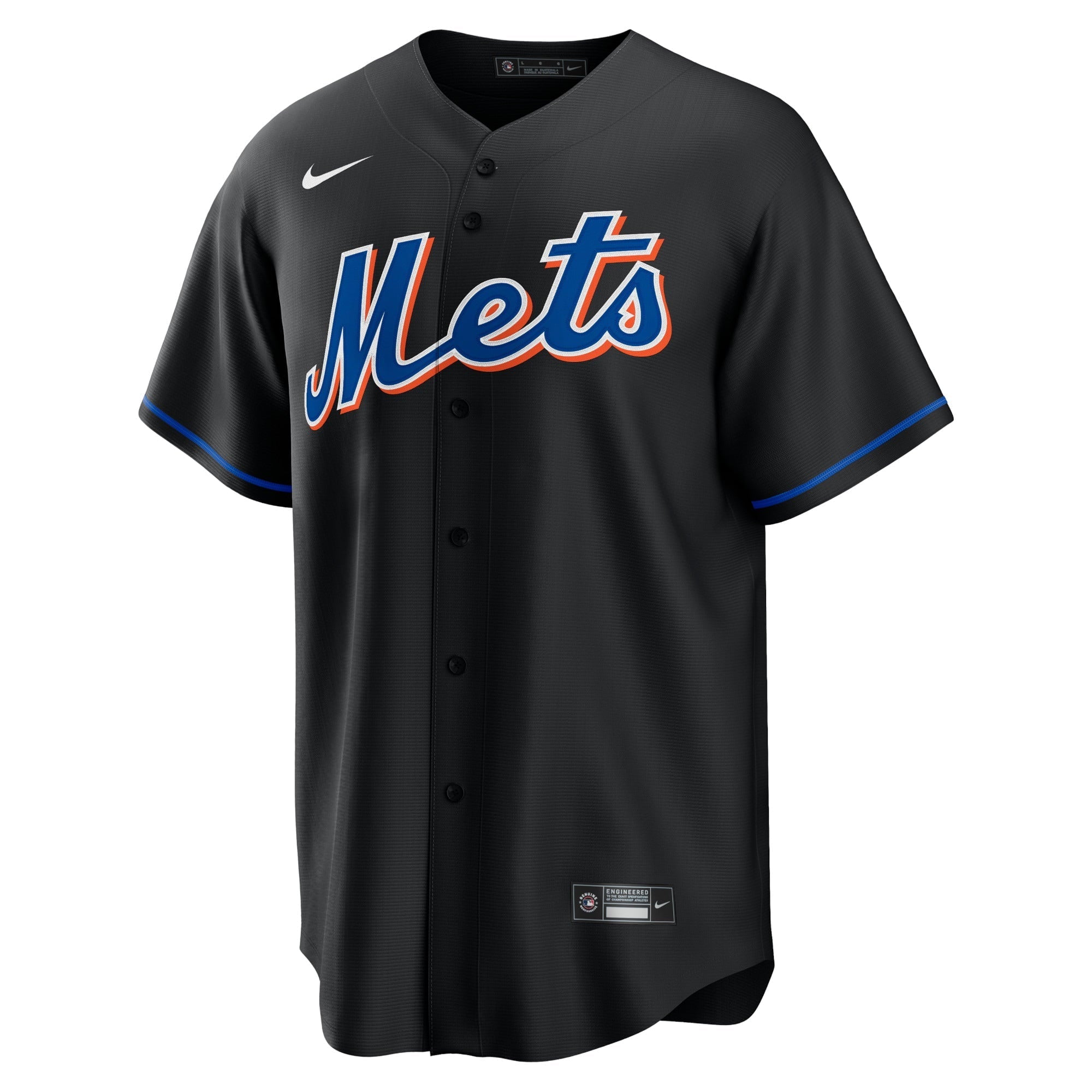 Men's Nike Mike Hampton Black New York Mets 2022 Alternate Replica Player Jersey - vstockx