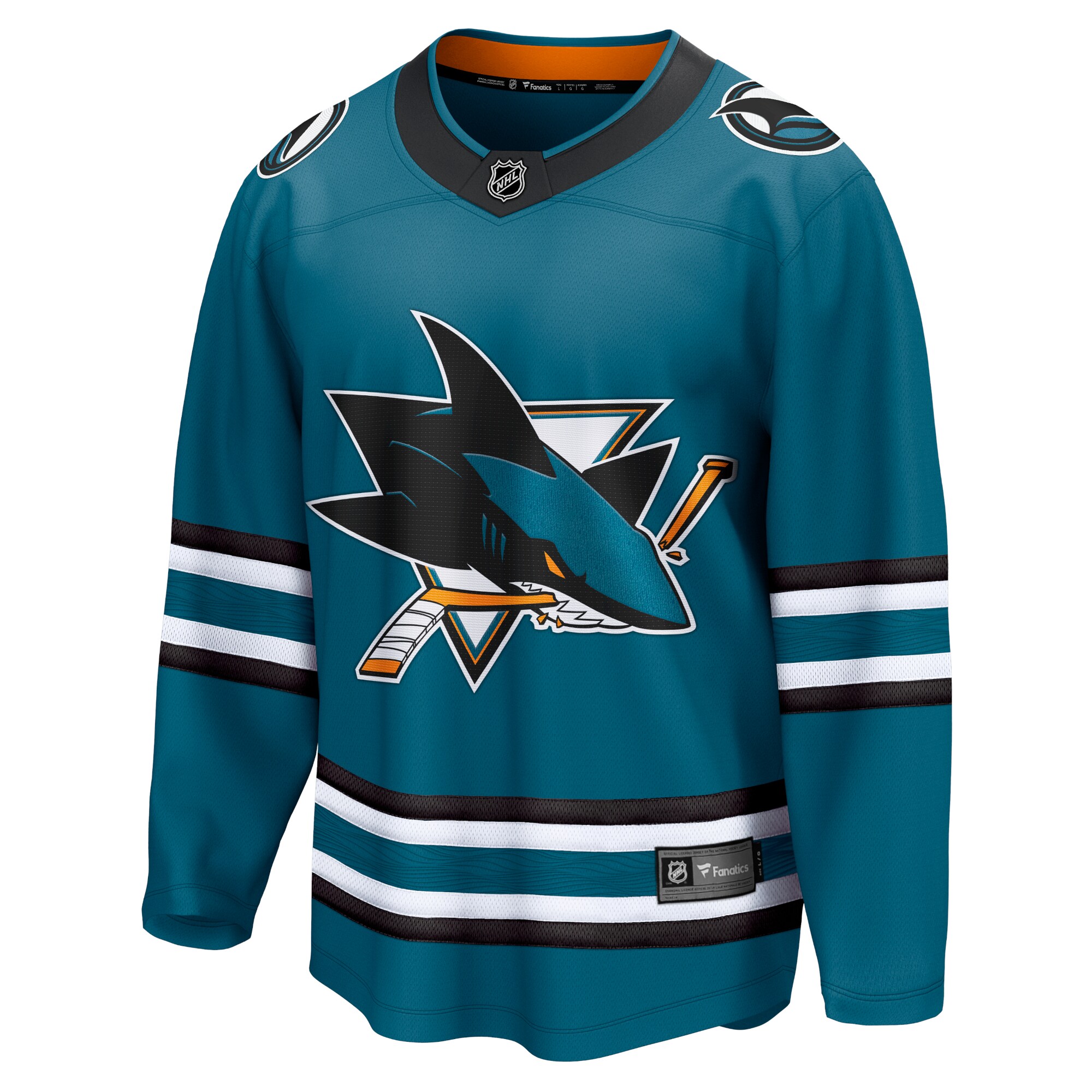 San Jose Sharks Fanatics Branded Home Breakaway Jersey - Teal - vstockx