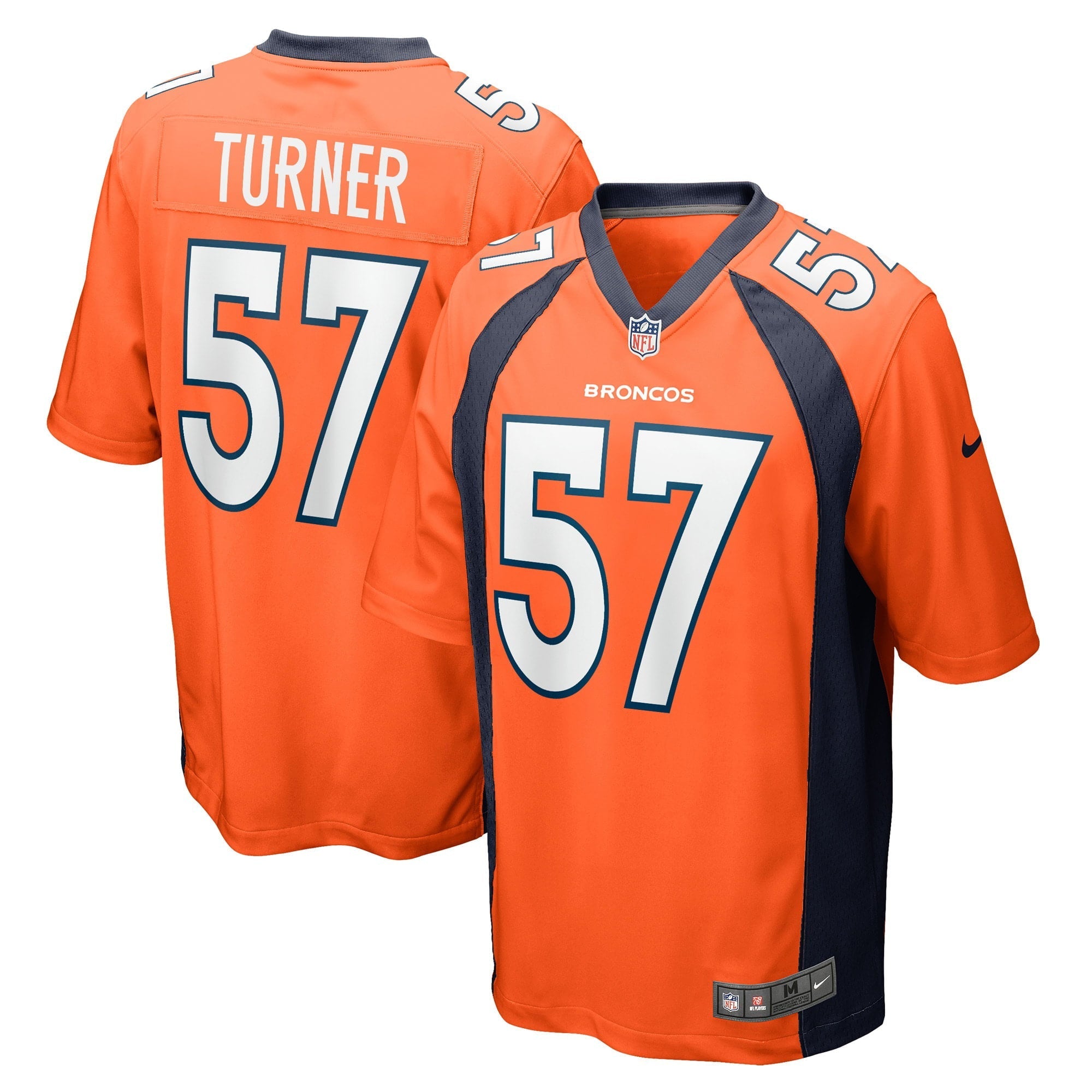 Men's Nike Billy Turner Orange Denver Broncos Game Player Jersey - vstockx
