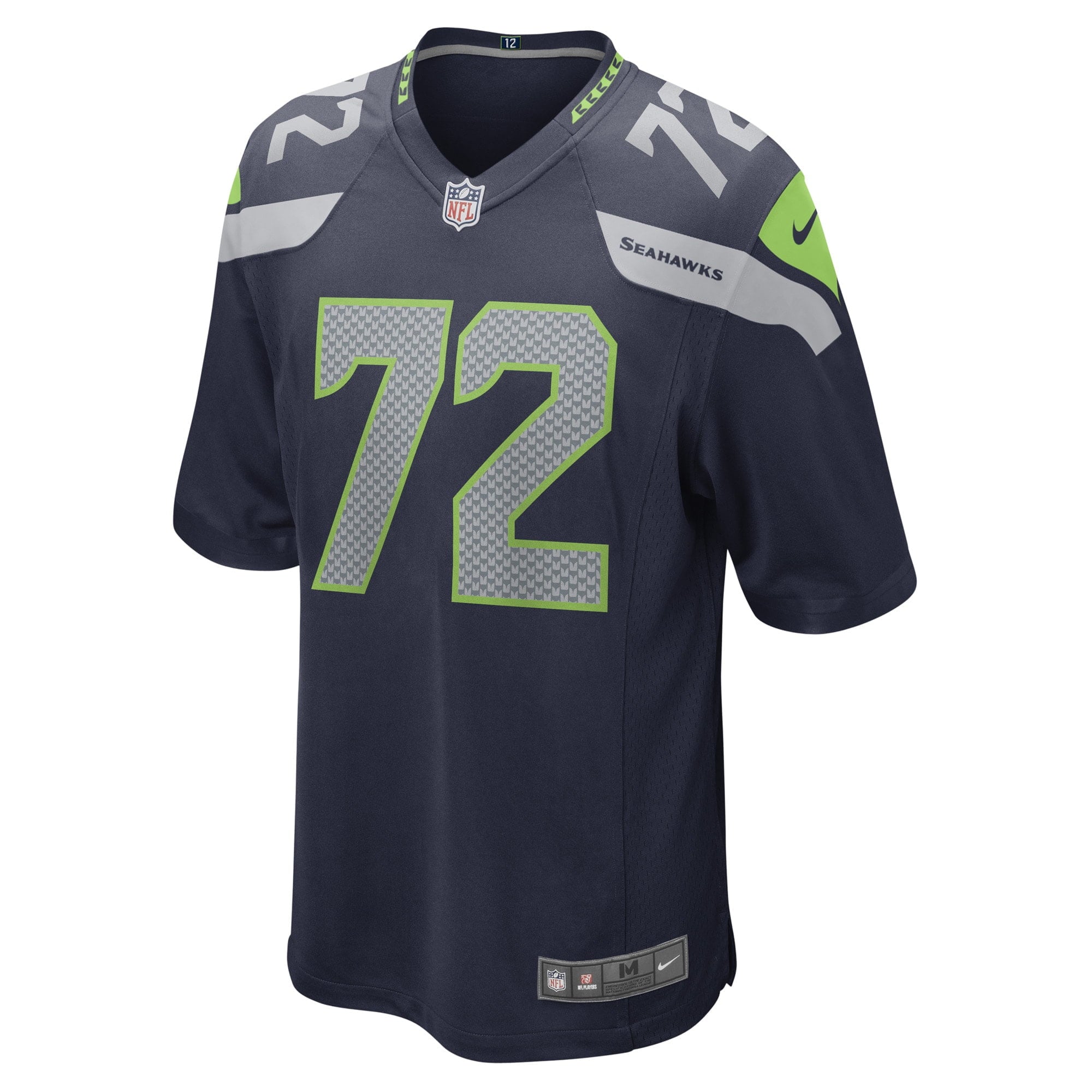 Men's Nike Abraham Lucas College Navy Seattle Seahawks Game Player Jersey - vstockx