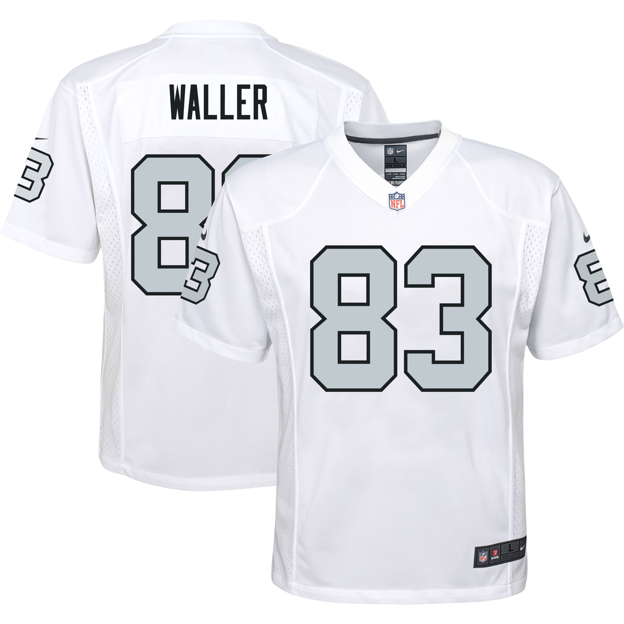 Darren Waller Las Vegas Raiders Nike Youth Alternate Game Jersey - White - vstockx