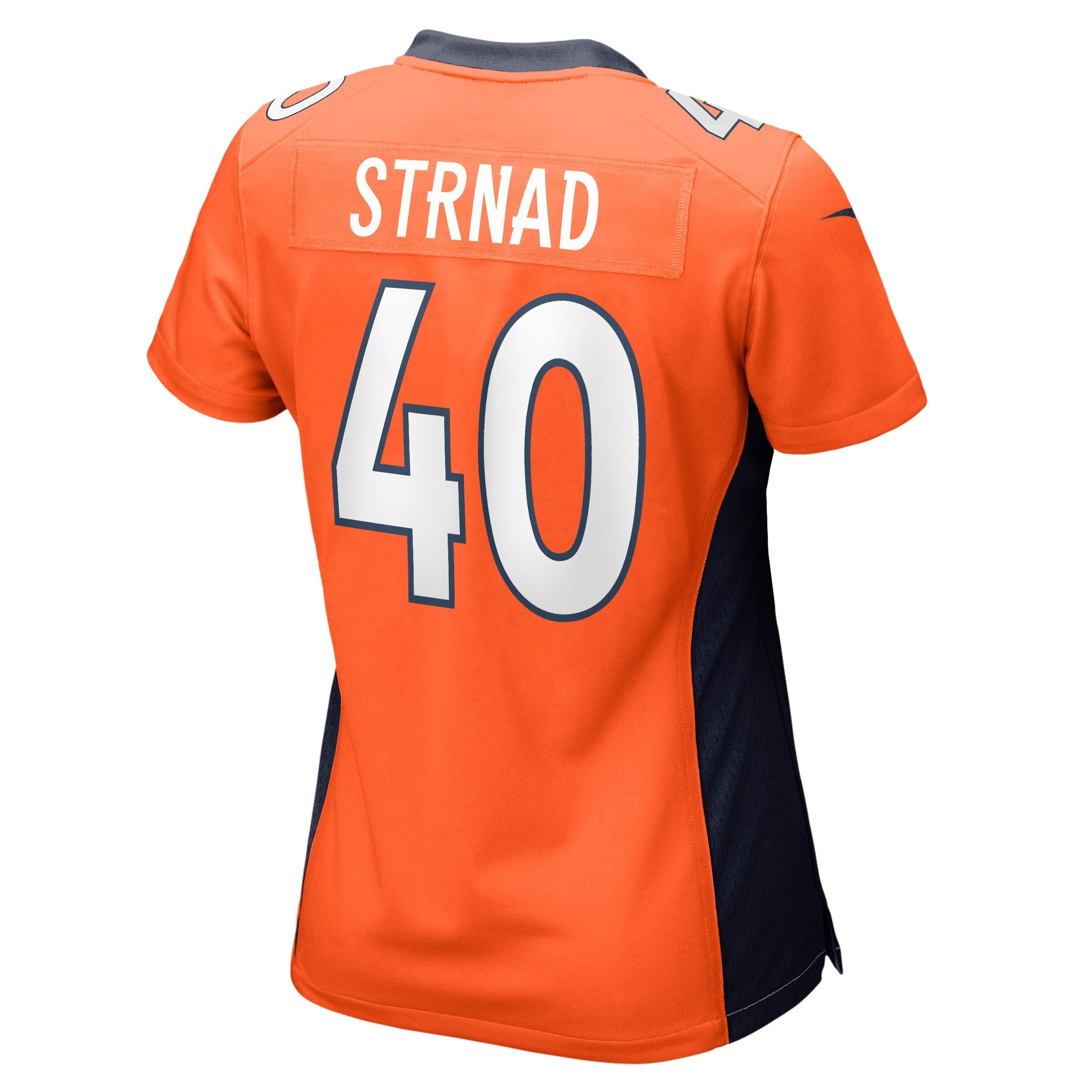 Women's Nike Justin Strnad Orange Denver Broncos Game Jersey - vstockx