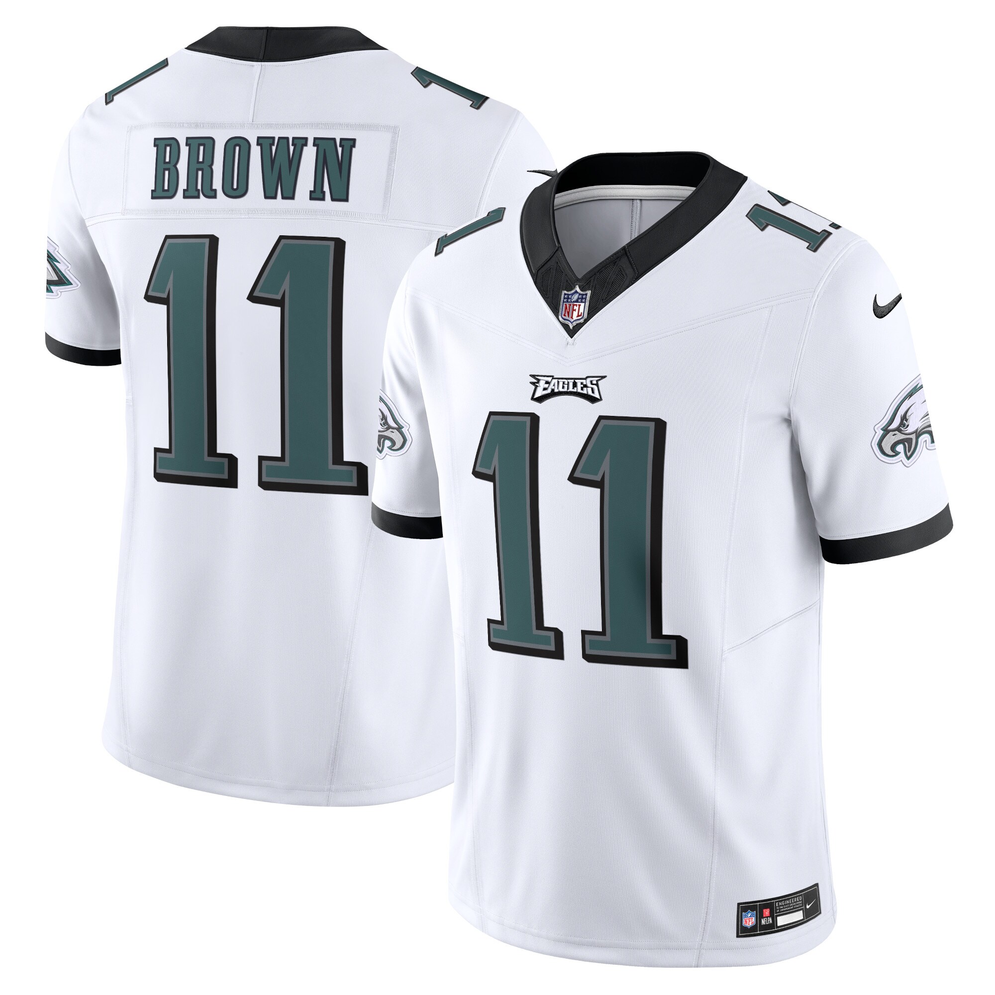 A.J. Brown Philadelphia Eagles Nike Vapor F.U.S.E. Limited Jersey - White - vstockx