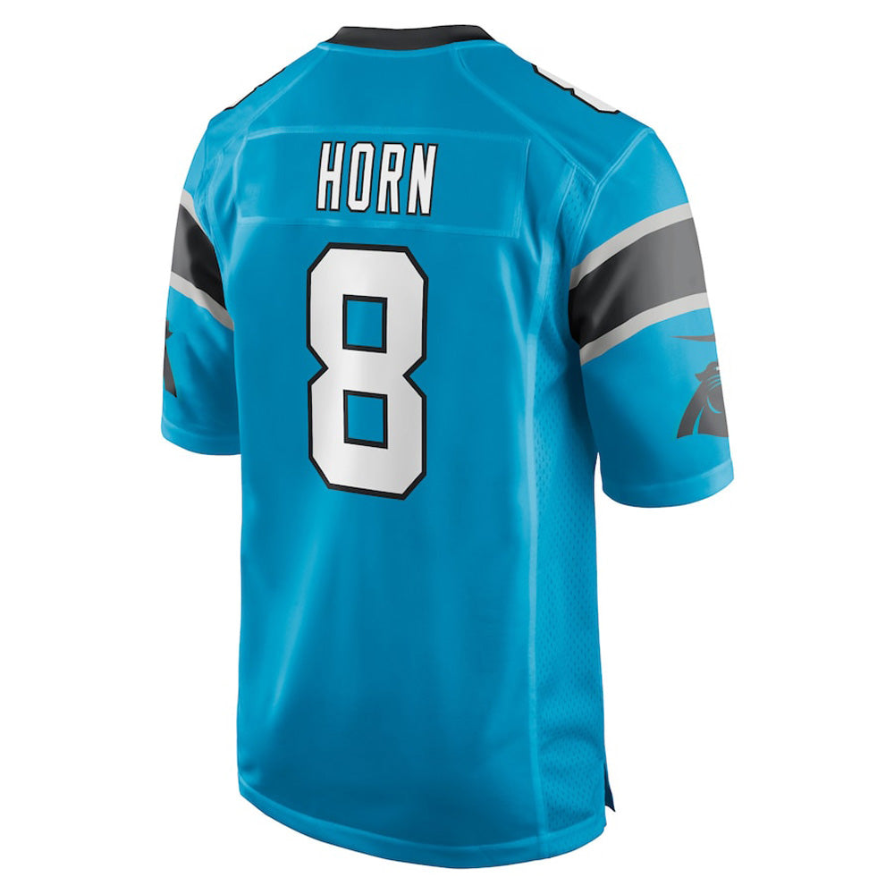 Youth Carolina Panthers Jaycee Horn Game Jersey - Blue - vstockx