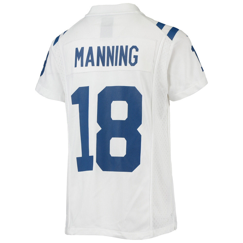 Youth Indianapolis Colts Peyton Manning Retired Player Game Jersey White - vstockx