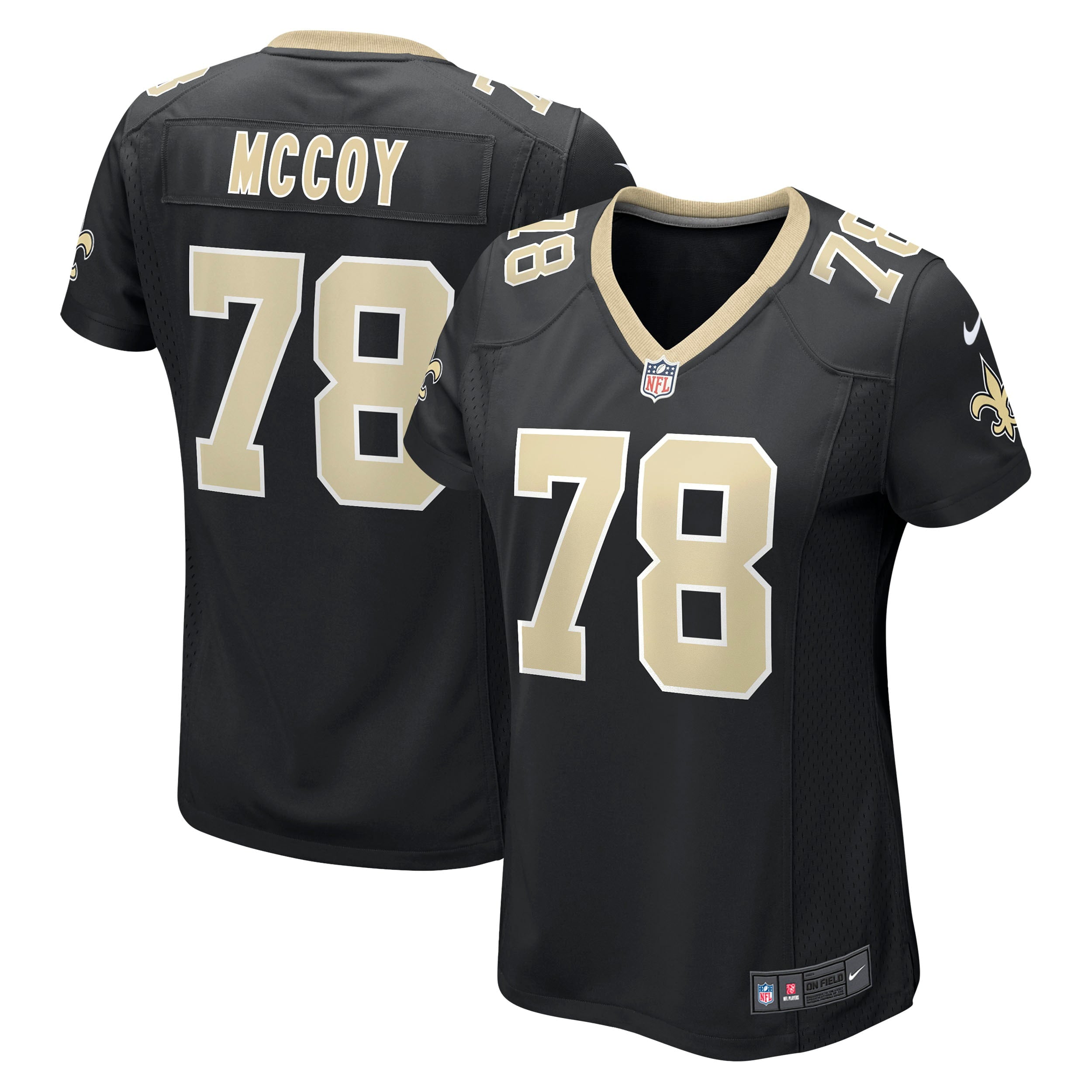 Women's Nike Erik Mccoy Black New Orleans Saints Game Jersey - vstockx