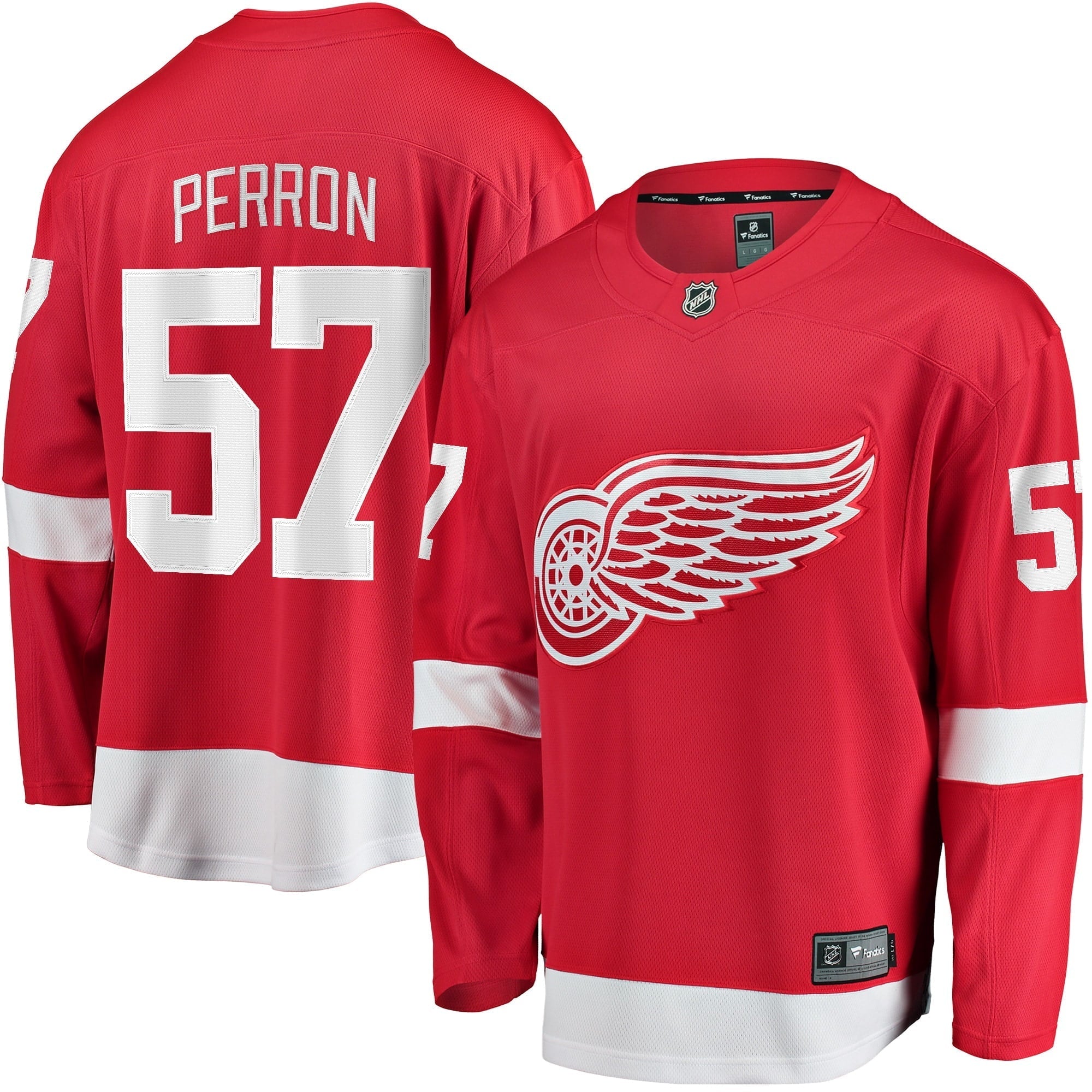 Men's Fanatics Branded David Perron Red Detroit Red Wings Home Breakaway Player Jersey - vstockx