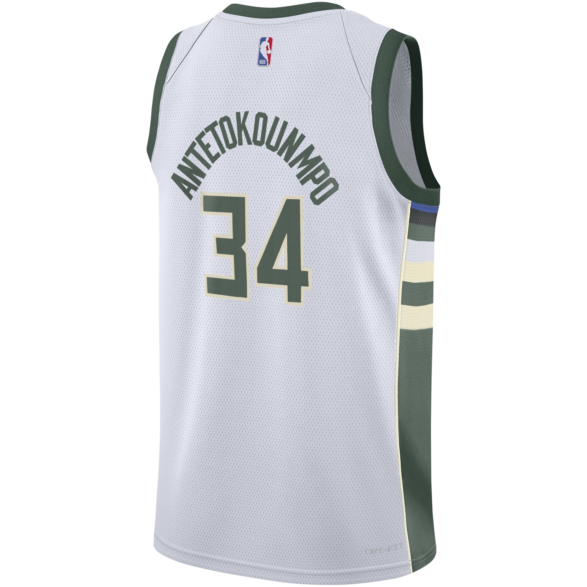 Giannis Antetokounmpo Milwaukee Bucks Nike Youth Swingman Jersey - Association Edition - White - vstockx