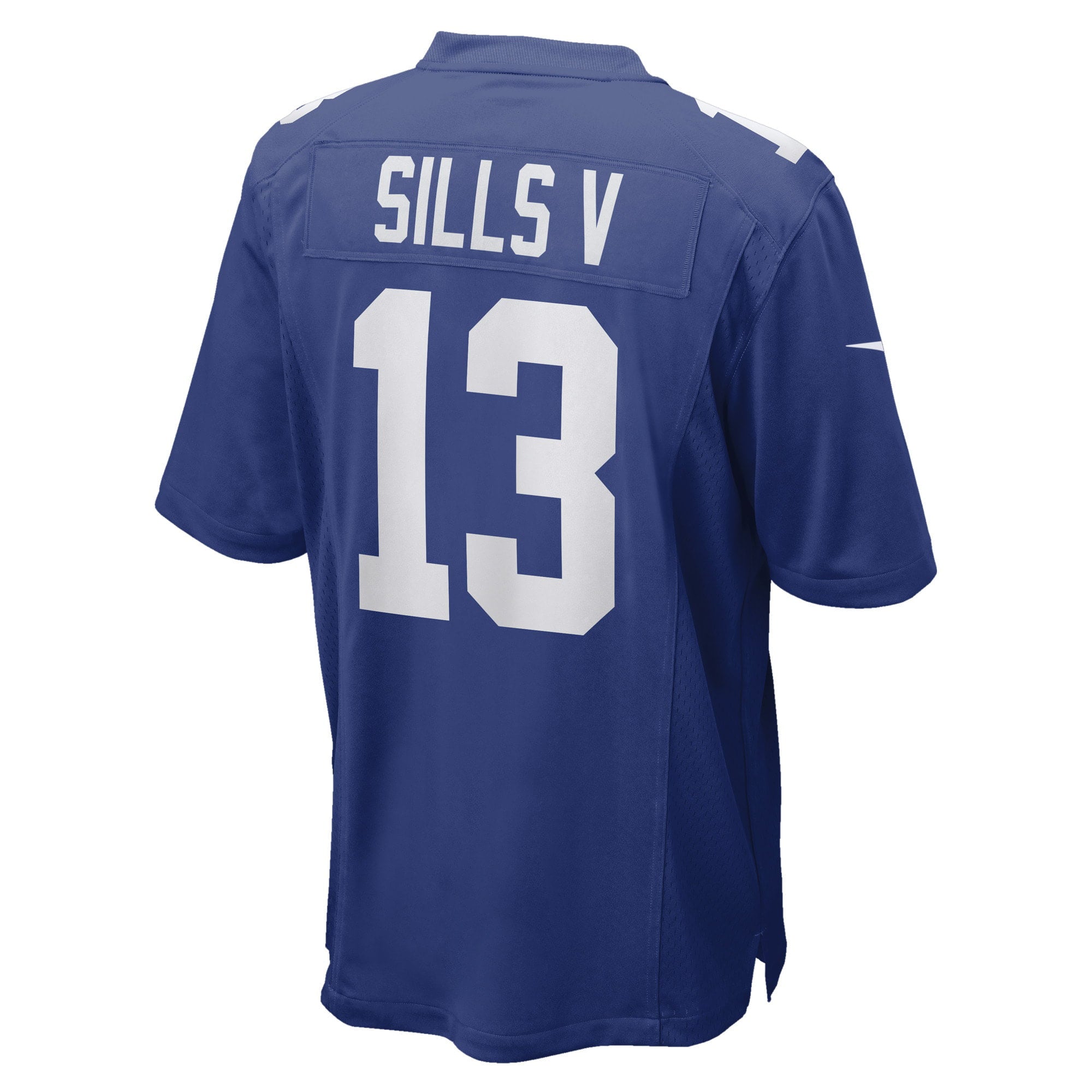 Men's Nike David Sills V Royal New York Giants Game Player Jersey - vstockx