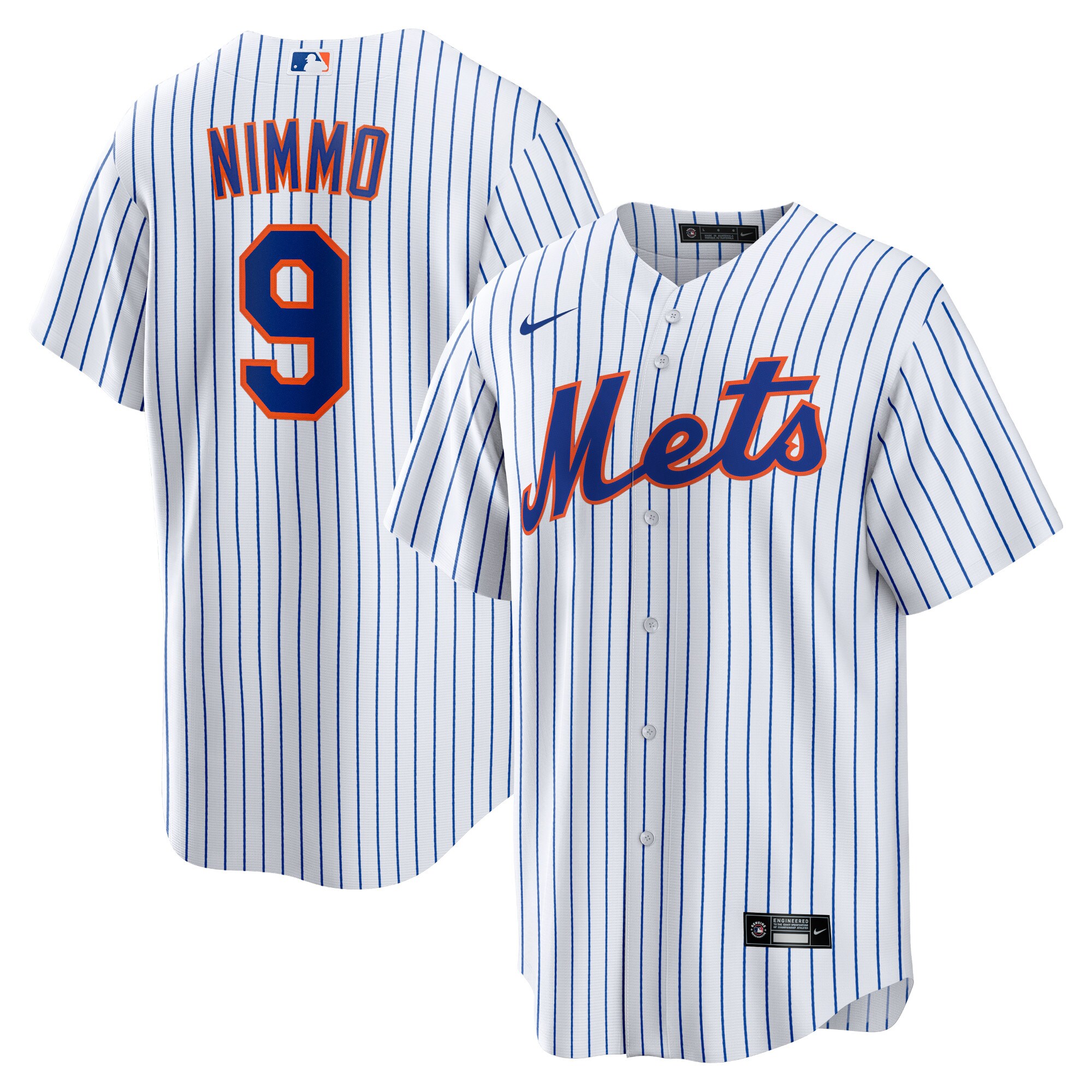 Brandon Nimmo New York Mets Nike Home Official Replica Player Jersey - White - vstockx