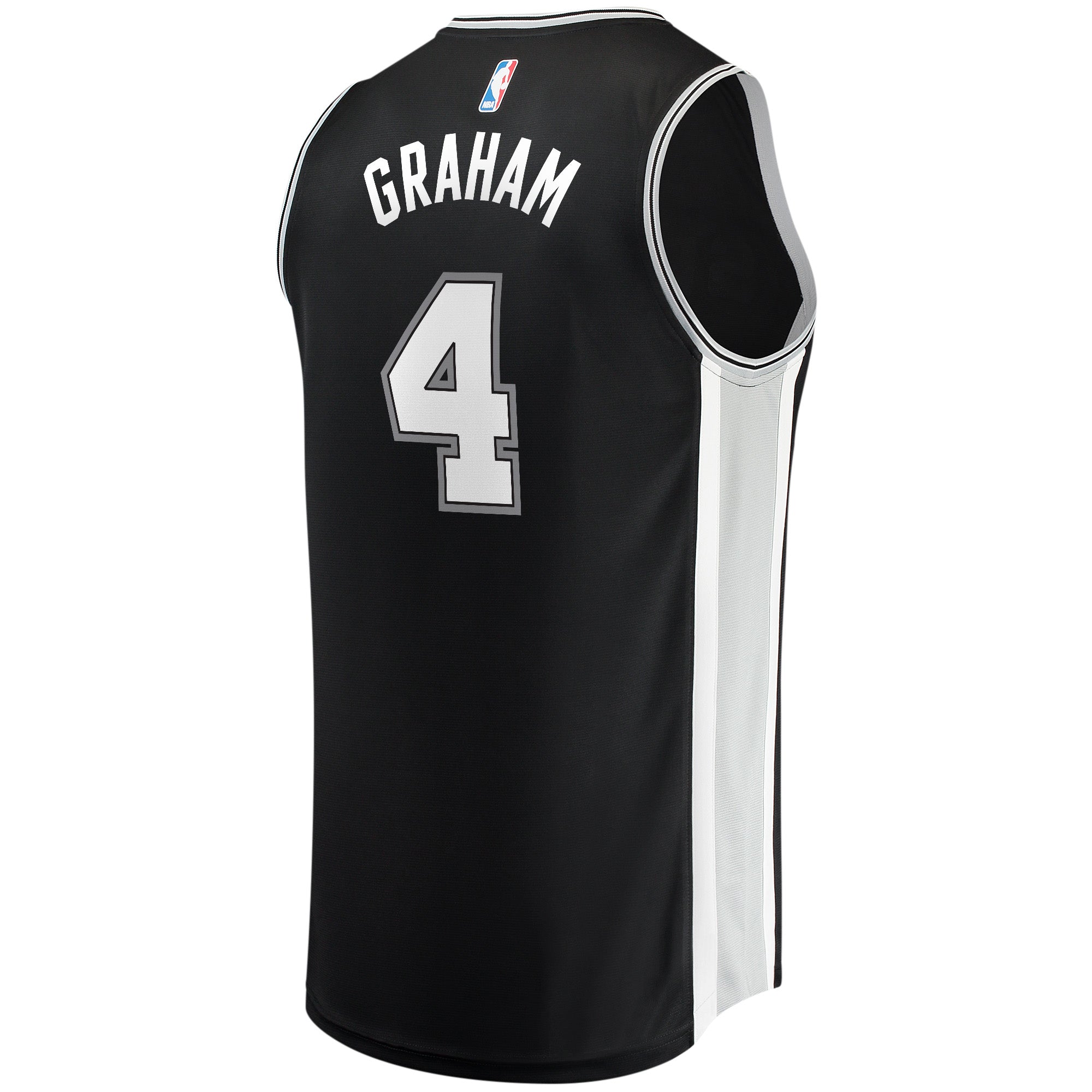 Men's Fanatics Branded Devonte' Graham Black San Antonio Spurs Fast Break Player Jersey - Icon Edition - vstockx