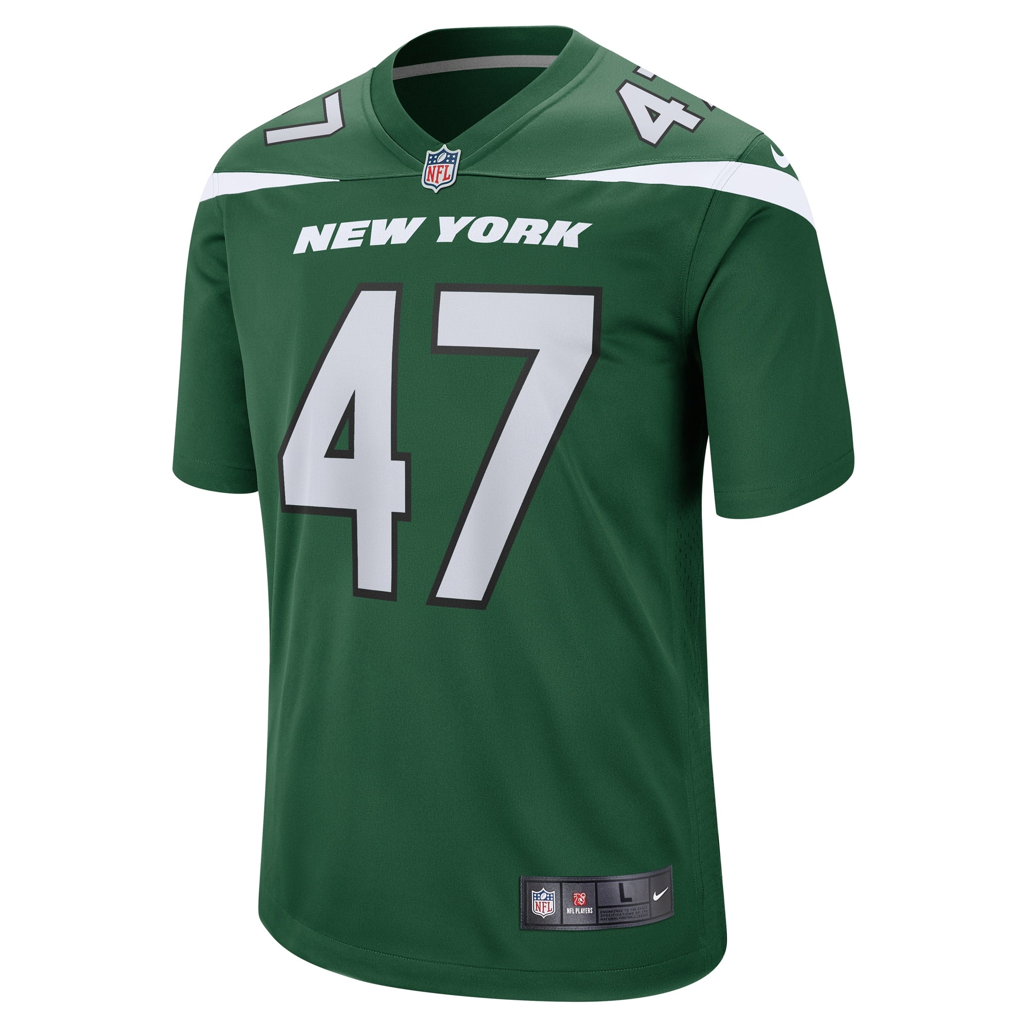Men's Nike Bryce Huff Gotham Green New York Jets Game Jersey - vstockx