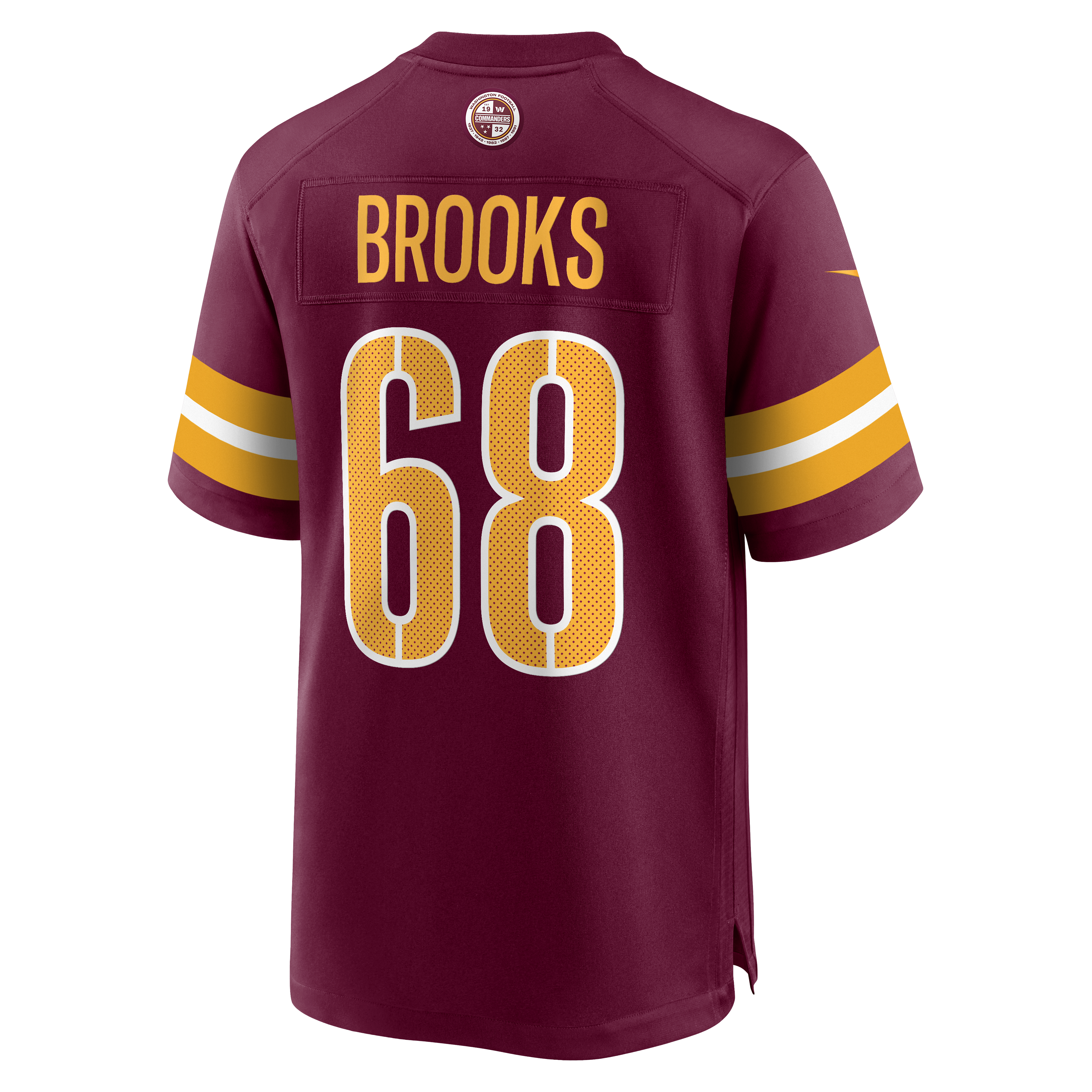 Curtis Brooks Washington Commanders Nike Game Jersey - Burgundy - vstockx