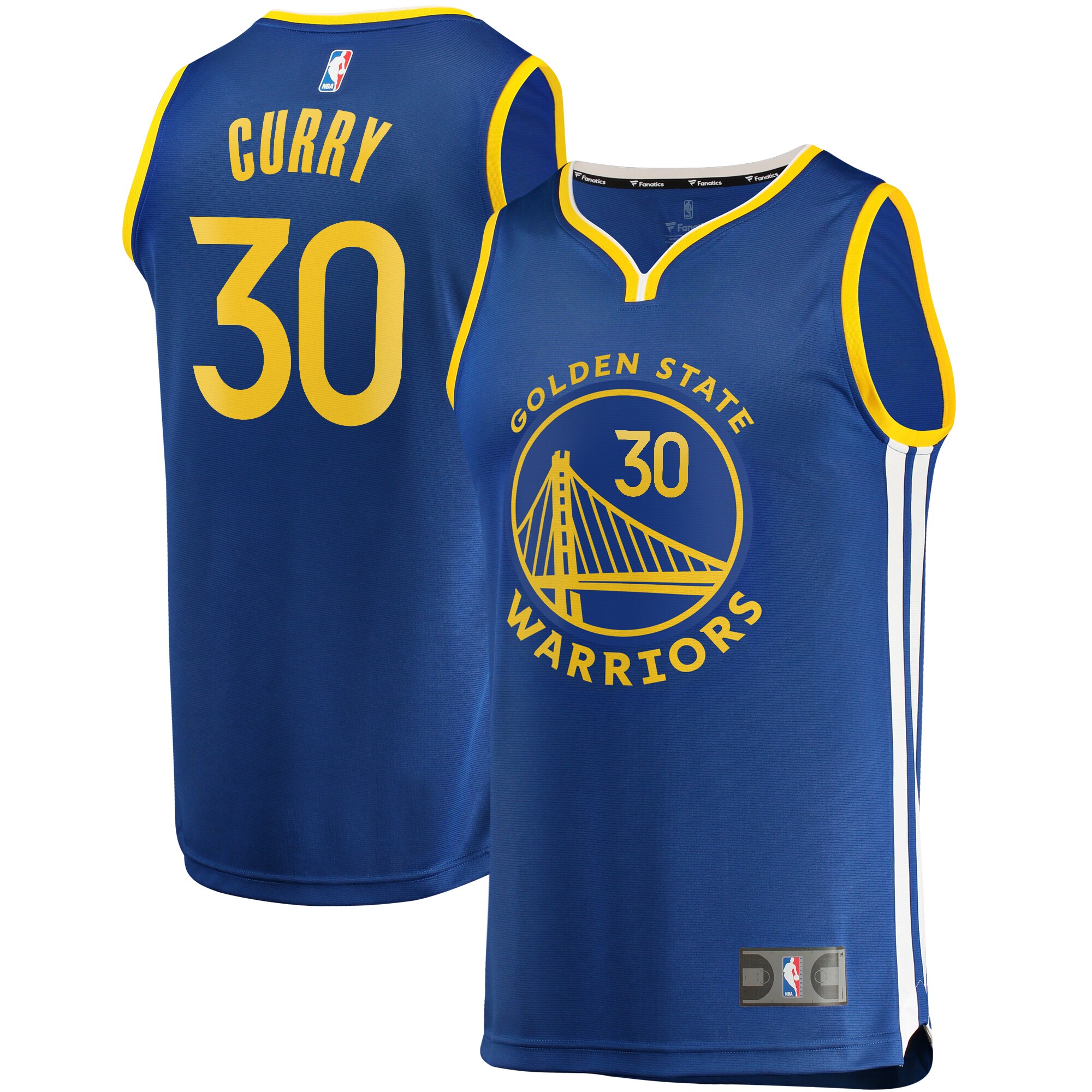Stephen Curry Golden State Warriors Fanatics Branded Fast Break Replica Player Team Jersey - Icon Edition - Royal - vstockx