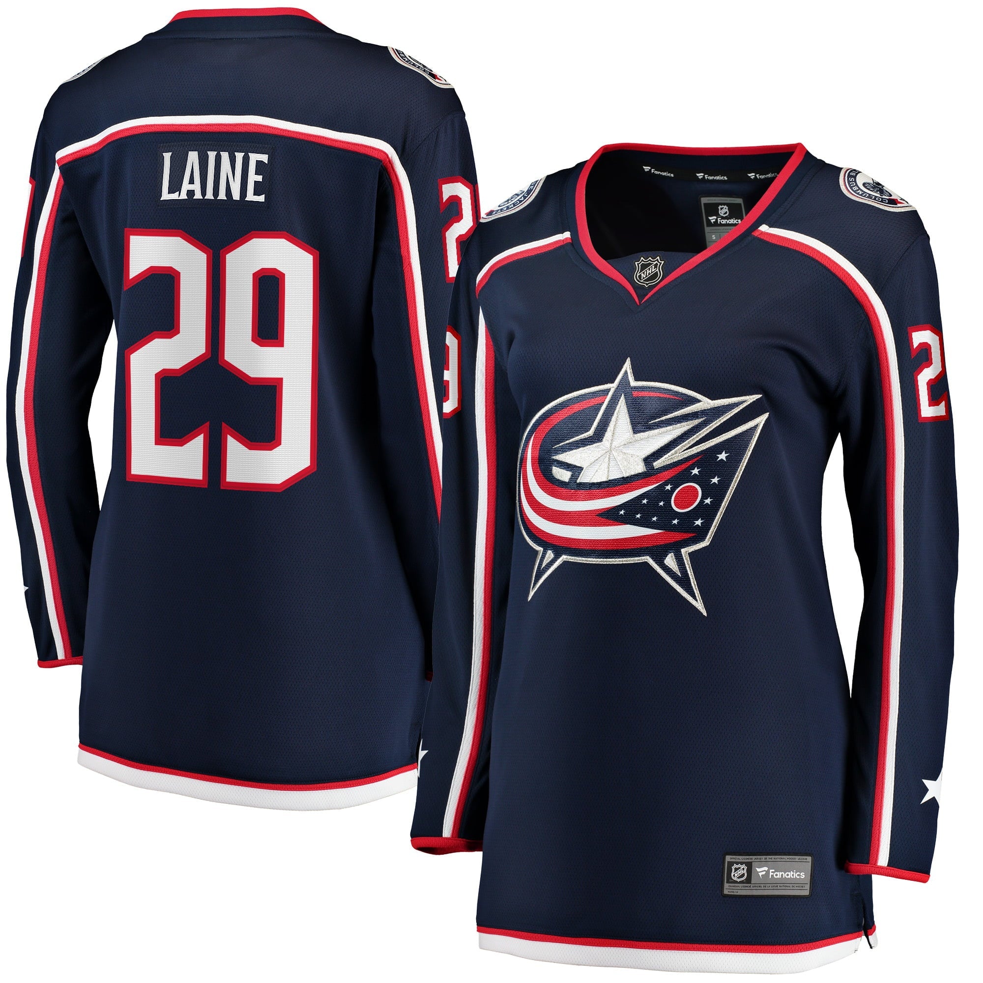 Women's Fanatics Branded Patrik Laine Navy Columbus Blue Jackets Home Breakaway Jersey - vstockx