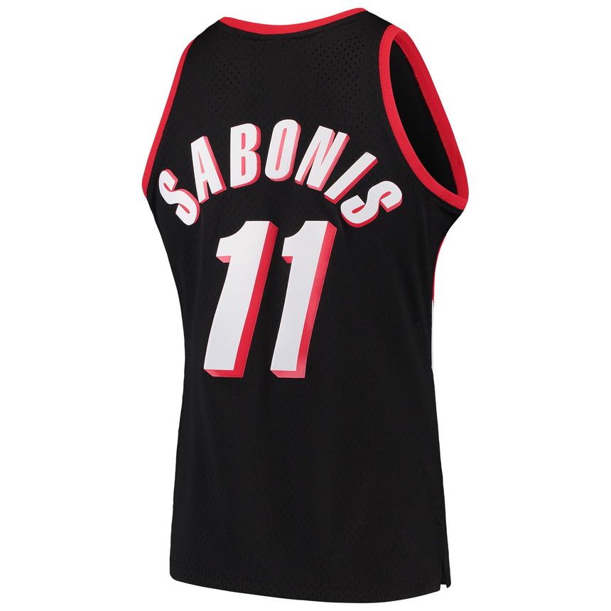 Men's Arvydas Sabonis Portland Trail Blazers Mitchell & Ness Hardwood Classics Swingman Jersey - Black - vstockx