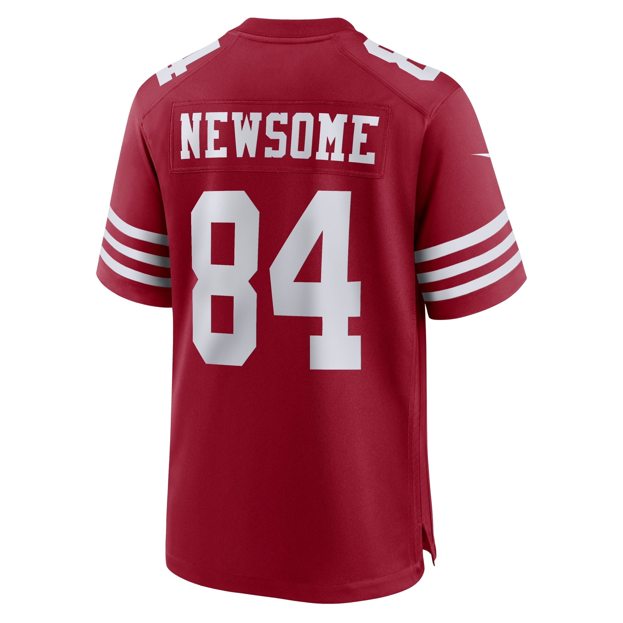 Men's Nike Dazz Newsome Scarlet San Francisco 49ers Team Game Jersey - vstockx