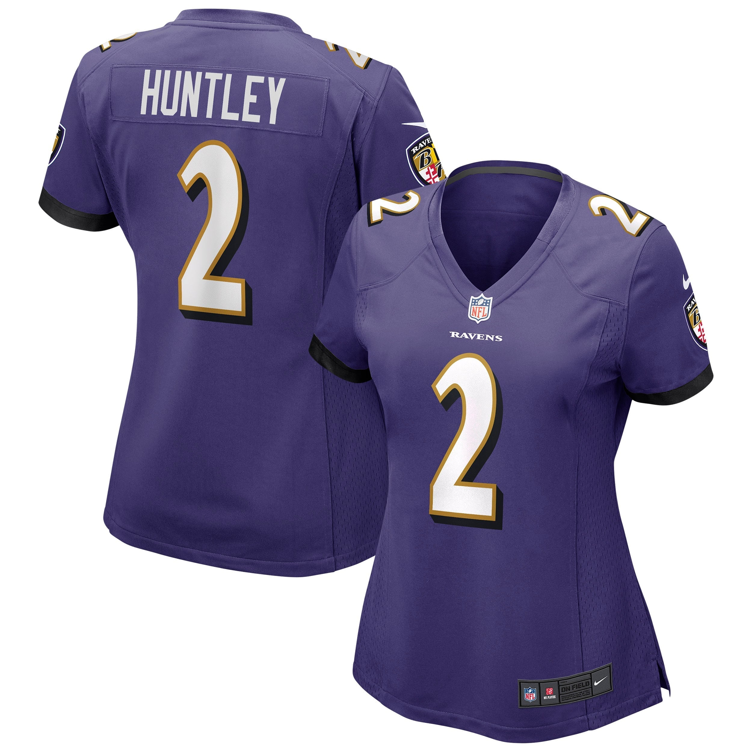 Women's Nike Tyler Huntley Purple Baltimore Ravens Game Jersey - vstockx