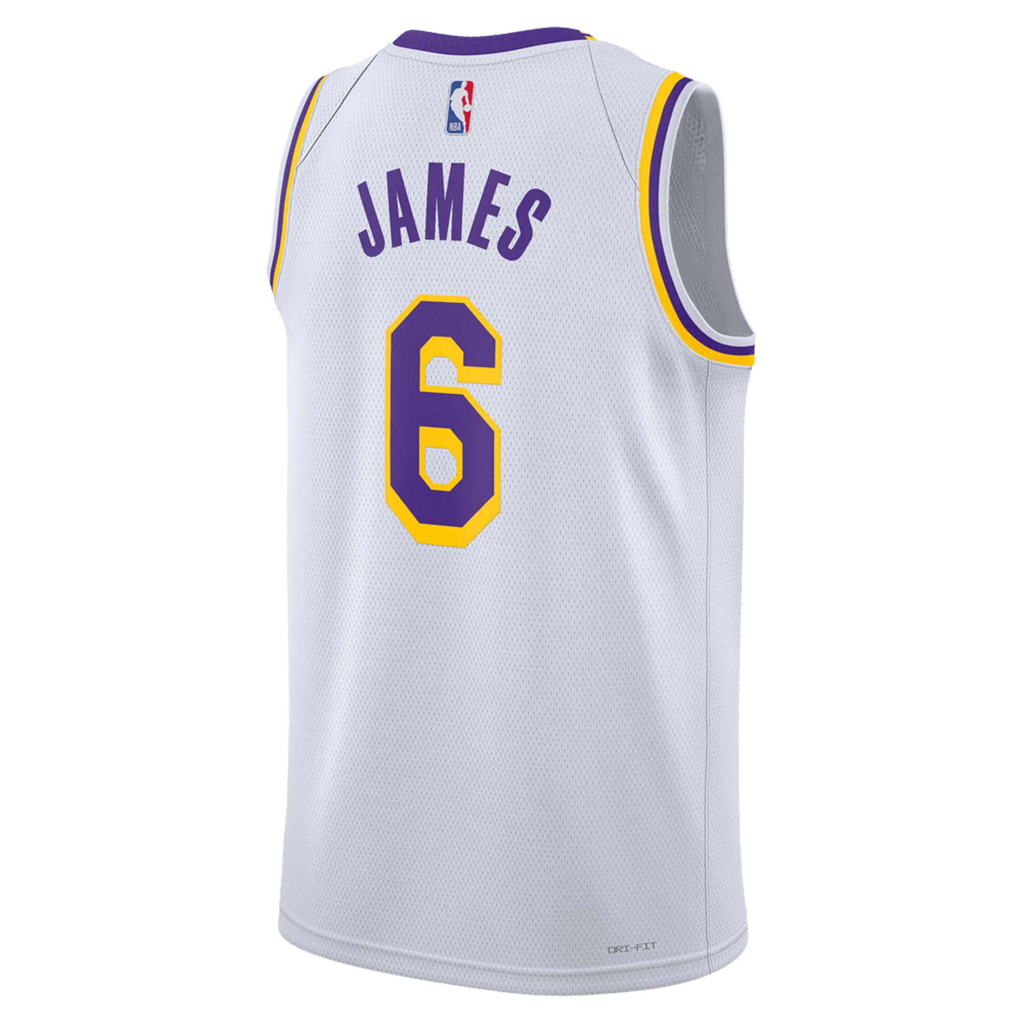 LeBron James Los Angeles Lakers Nike Unisex Swingman Jersey - Association Edition - White - vstockx