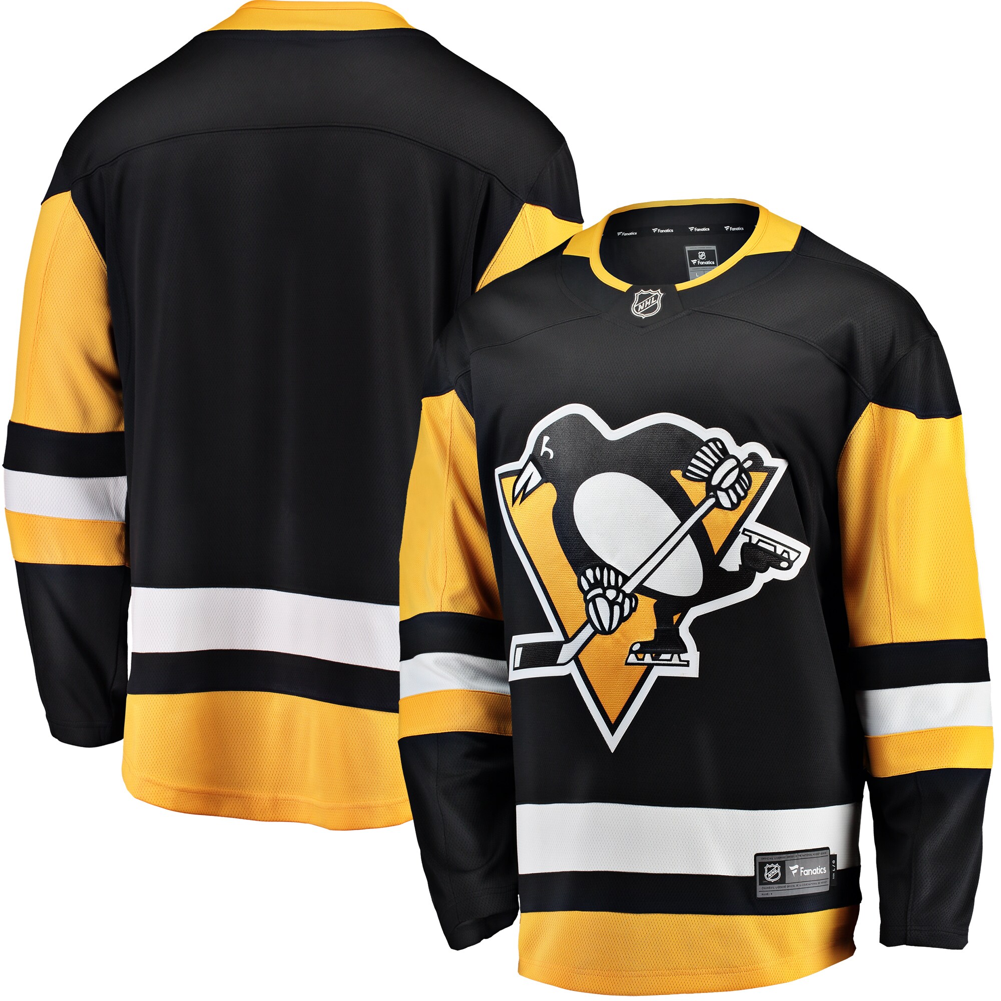 Pittsburgh Penguins Fanatics Branded Breakaway Home Jersey - Black - vstockx