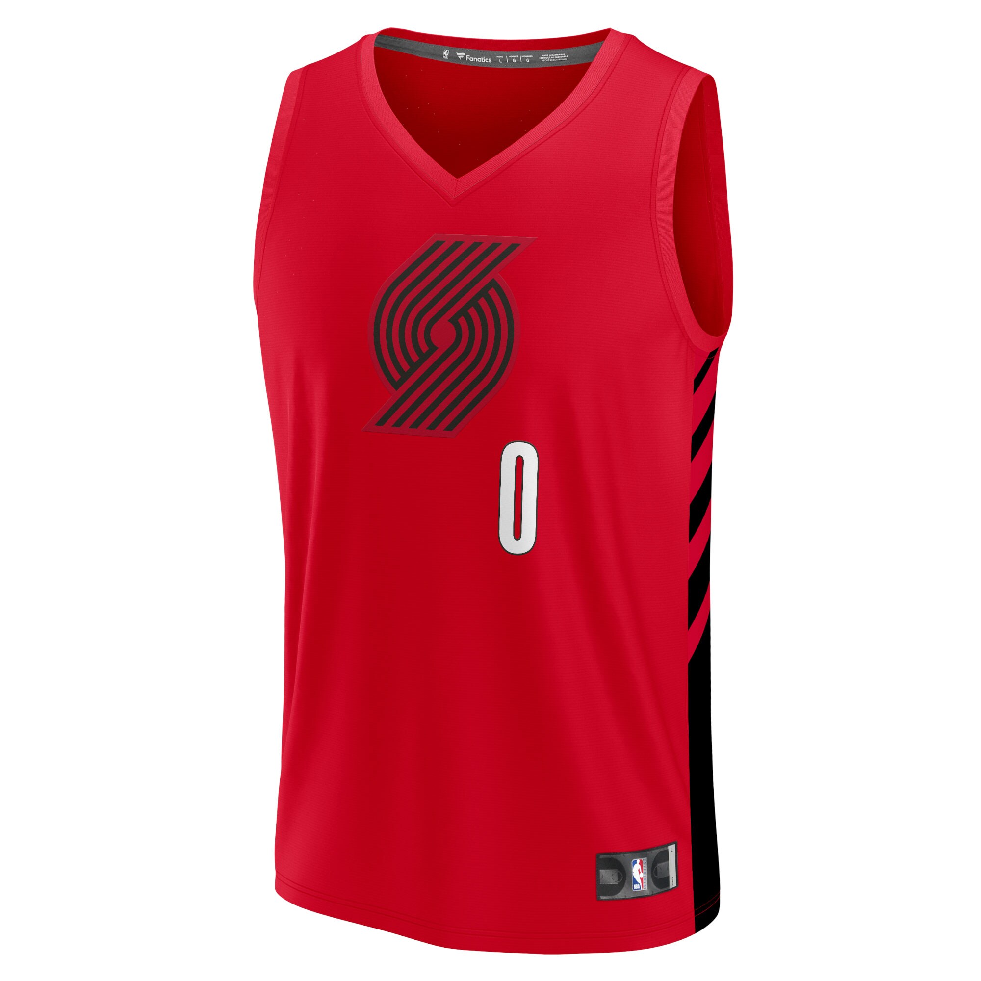 Damian Lillard Portland Trail Blazers Fanatics Branded Youth 2021/22 Fast Break Player Jersey - Statement Edition - Red - vstockx