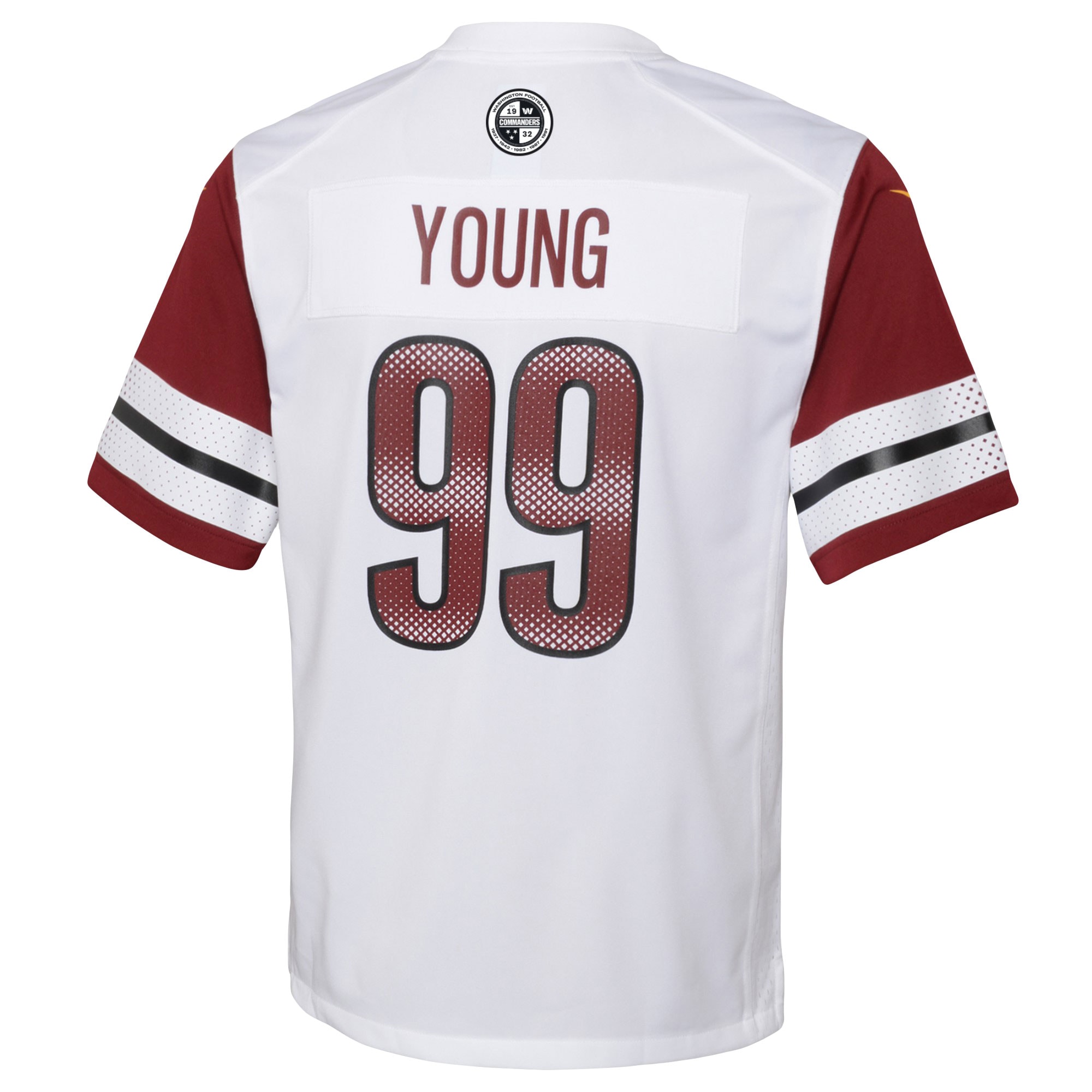 Chase Young Washington Commanders Nike Youth Game Jersey - White - vstockx
