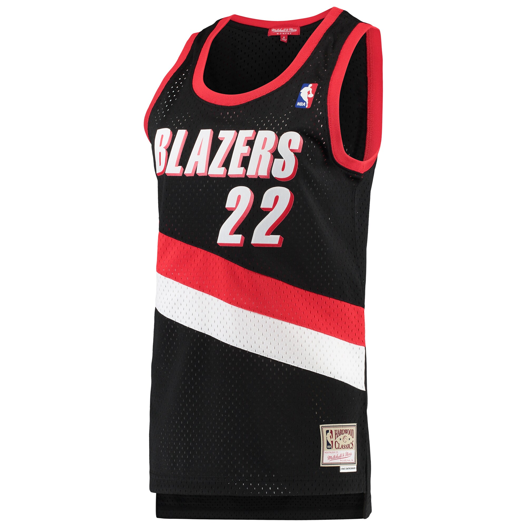 Clyde Drexler Portland Trail Blazers Mitchell & Ness Women's 1991-92 Hardwood Classics Swingman Jersey - Black - vstockx