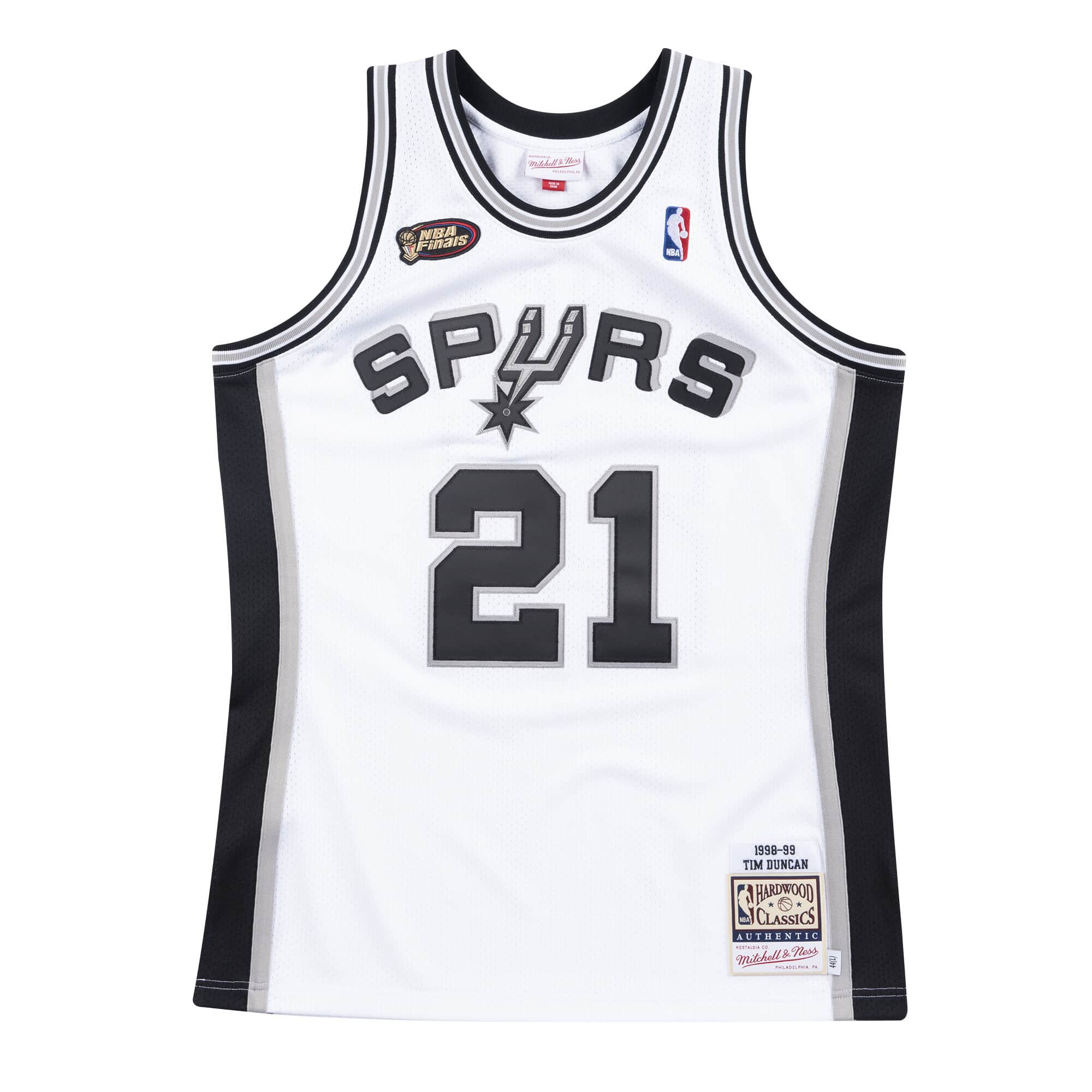 Authentic Jersey San Antonio Spurs Home Finals 1998-99 Tim Duncan - vstockx