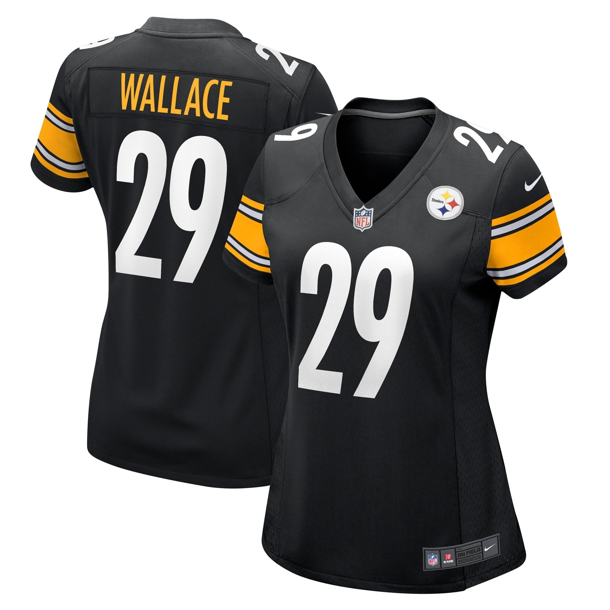Women's Nike Levi Wallace Black Pittsburgh Steelers Game Player Jersey - vstockx