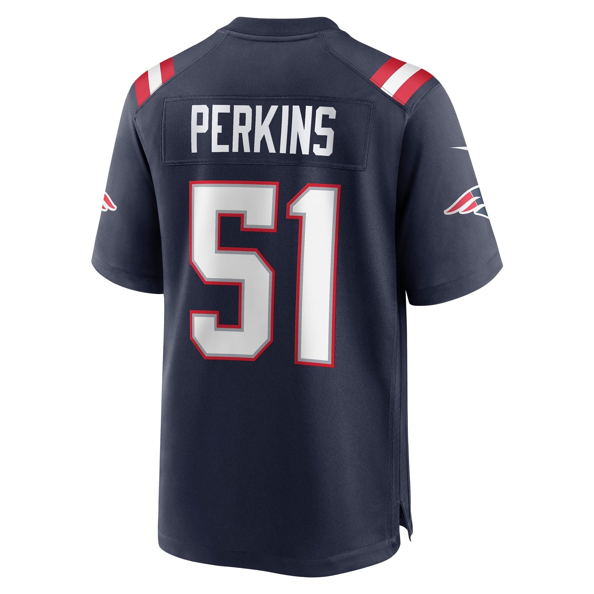 Men's Nike Ronnie Perkins Navy New England Patriots Game Jersey - vstockx