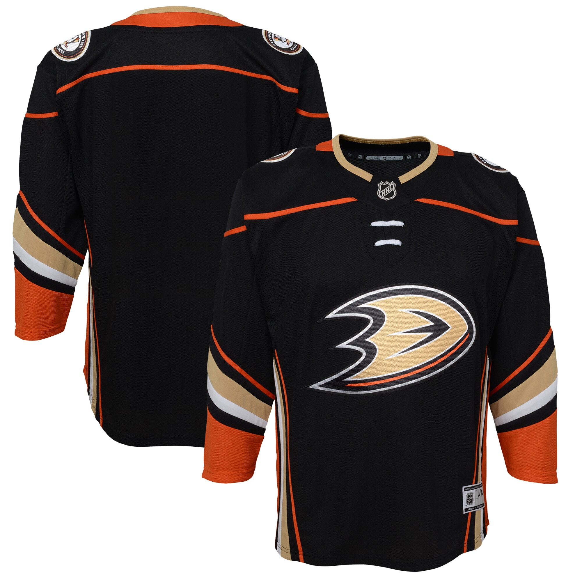 Anaheim Ducks Youth Home Premier Jersey - Black - vstockx