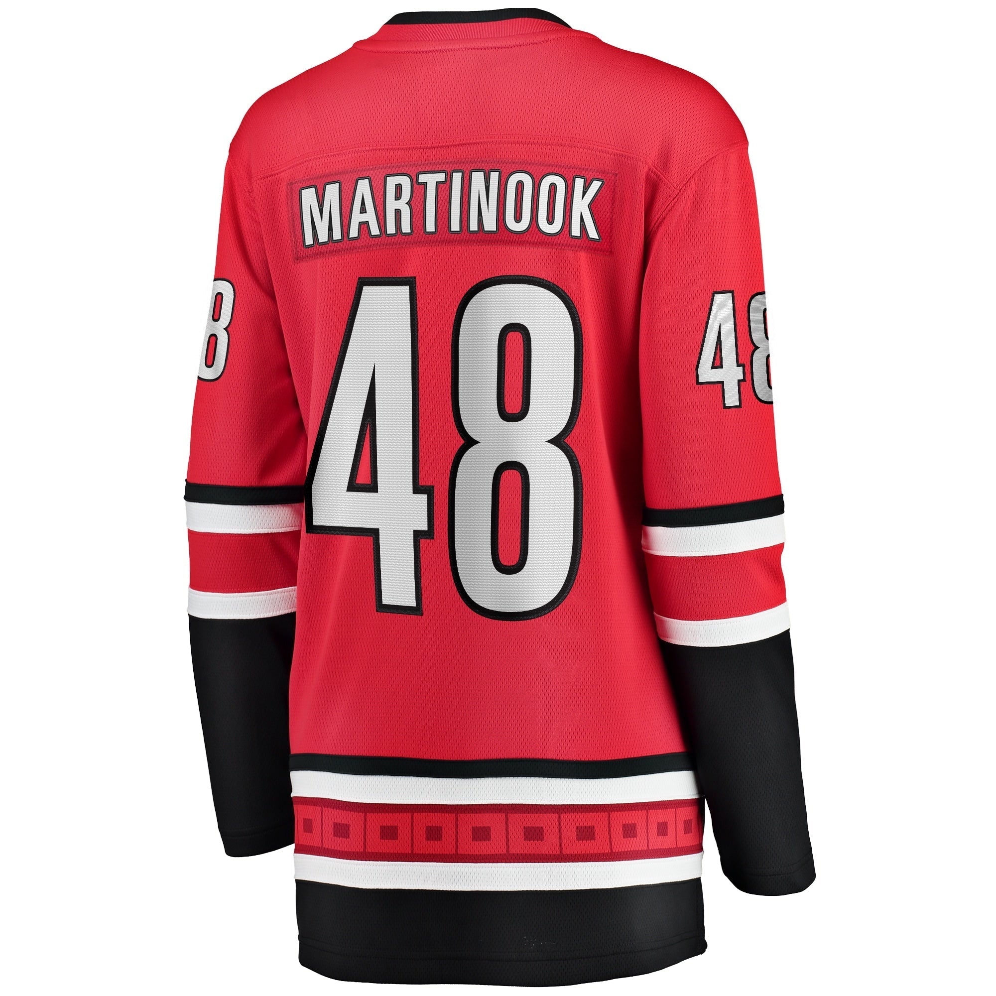 Women's Fanatics Branded Jordans Martinook Red Carolina Hurricanes Home Breakaway Player Jersey - vstockx