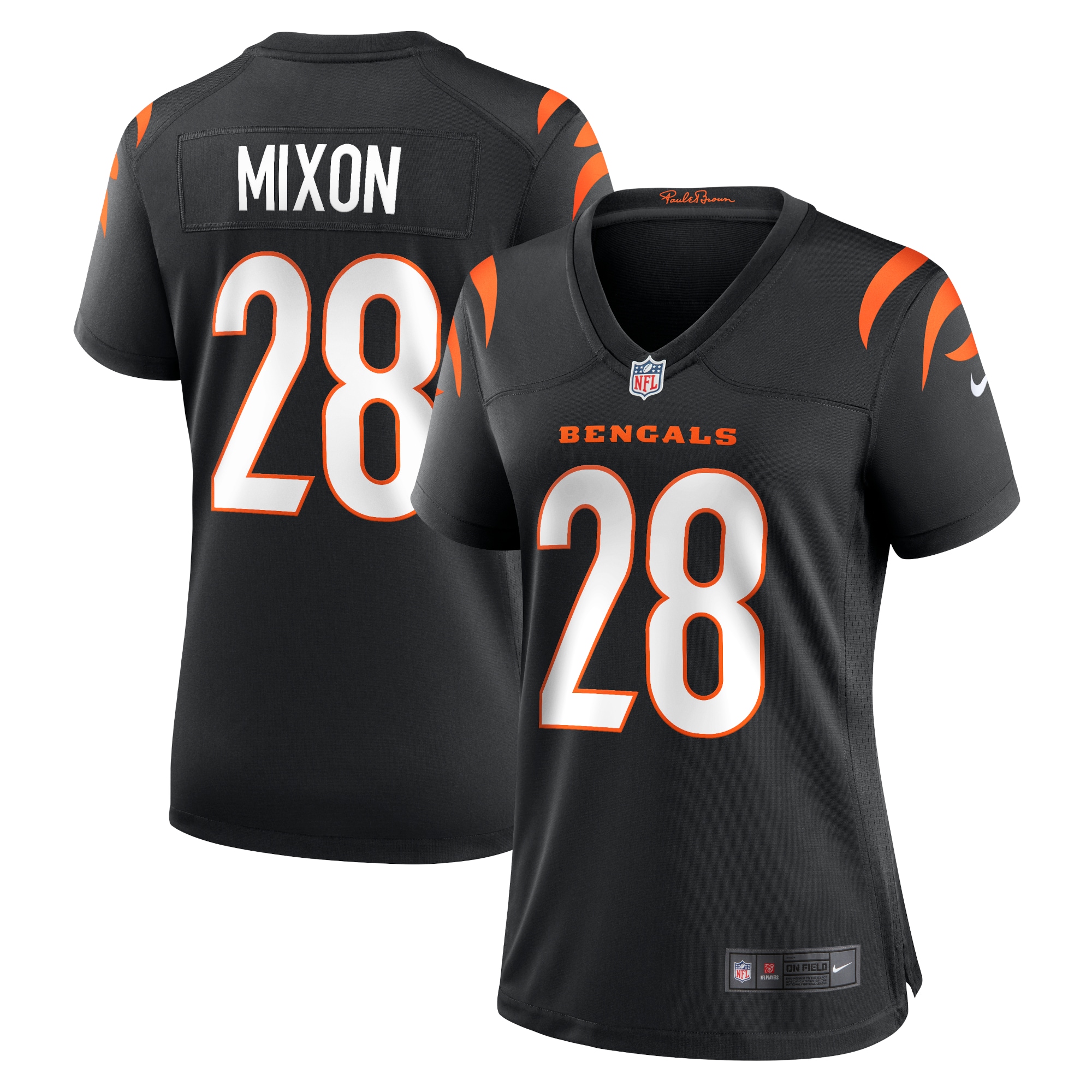 Joe Mixon Cincinnati Bengals Women's Nike Game Jersey - Black - vstockx