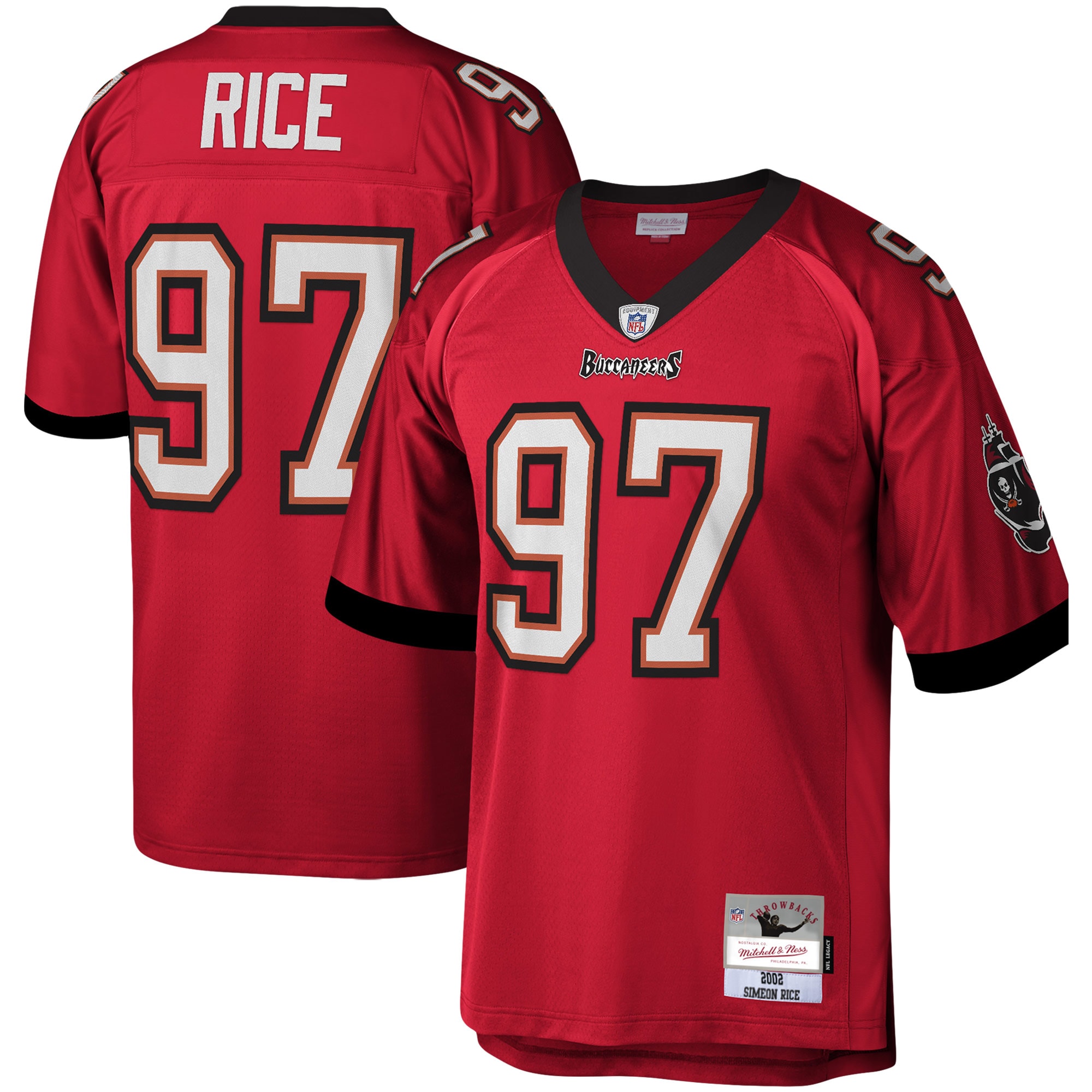 Simeon Rice Tampa Bay Buccaneers Mitchell & Ness Legacy Replica Jersey - Red - vstockx
