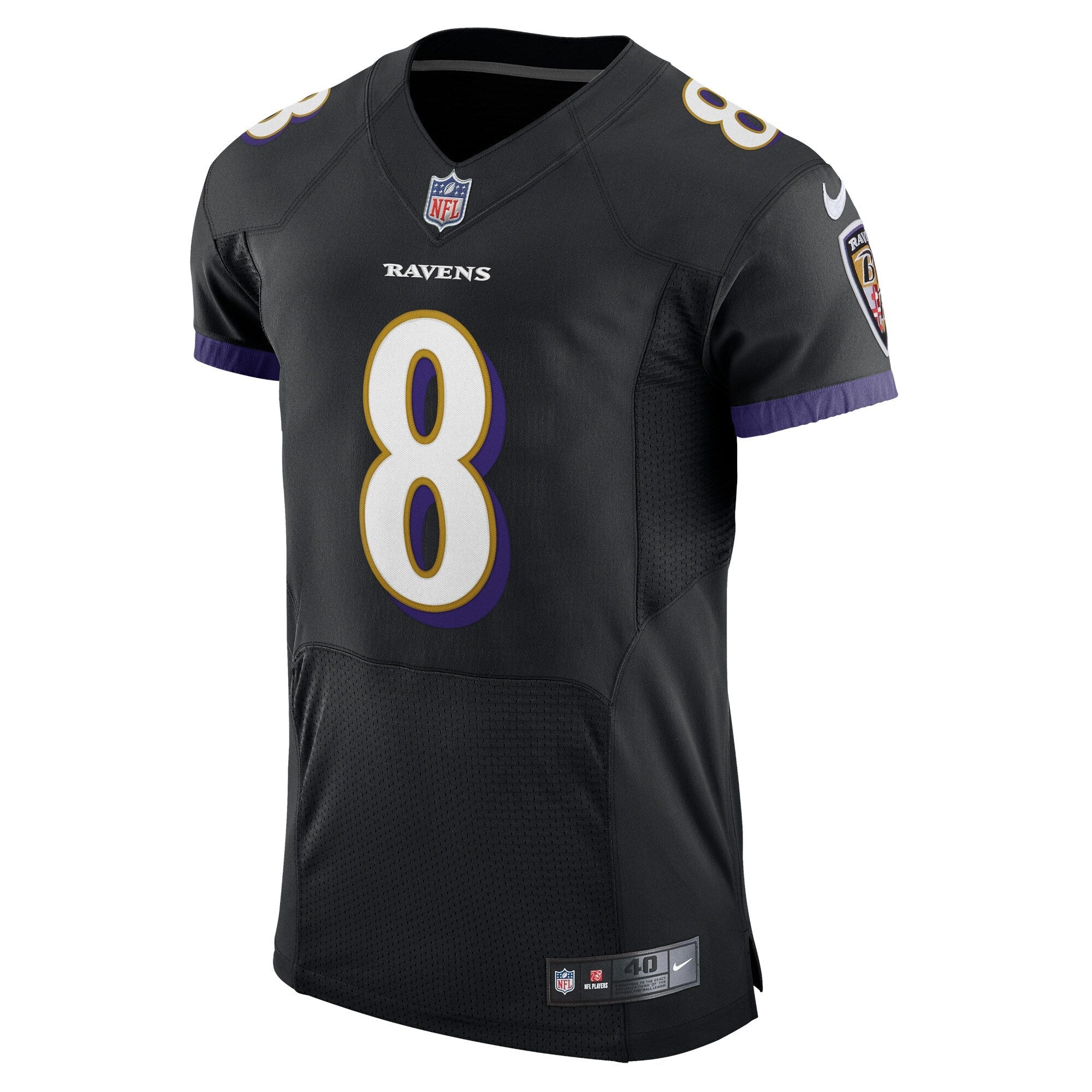 Men's Nike Lamar Jackson Black Baltimore Ravens Alternate Vapor Elite Player Jersey - vstockx