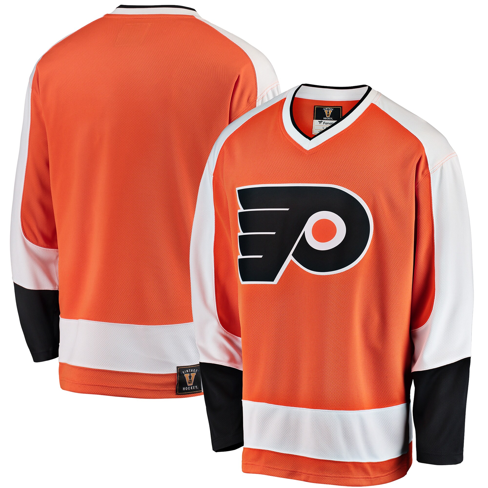 Philadelphia Flyers Fanatics Branded Premier Breakaway Heritage Blank Jersey - Orange - vstockx