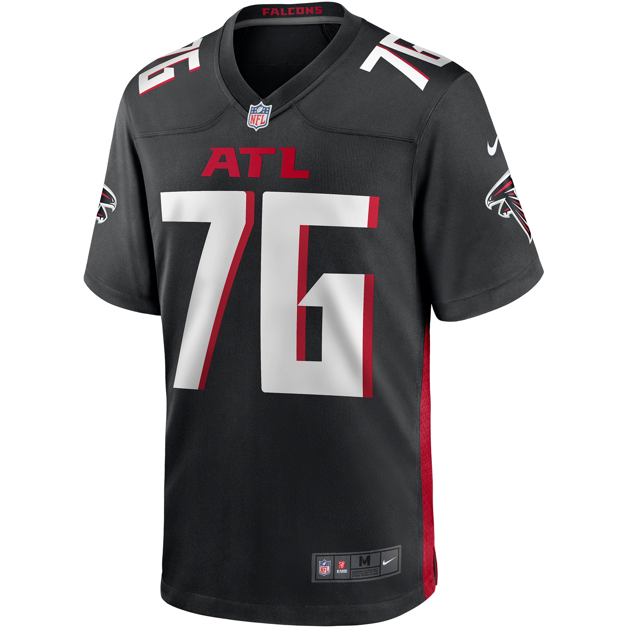 Kaleb McGary Atlanta Falcons Nike Game Jersey - Black - vstockx