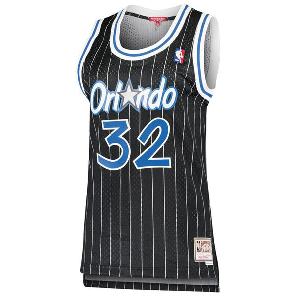Women's Orlando Magic Shaquille O'Neal 1995-96 Hardwood Classics Jersey - Black - vstockx