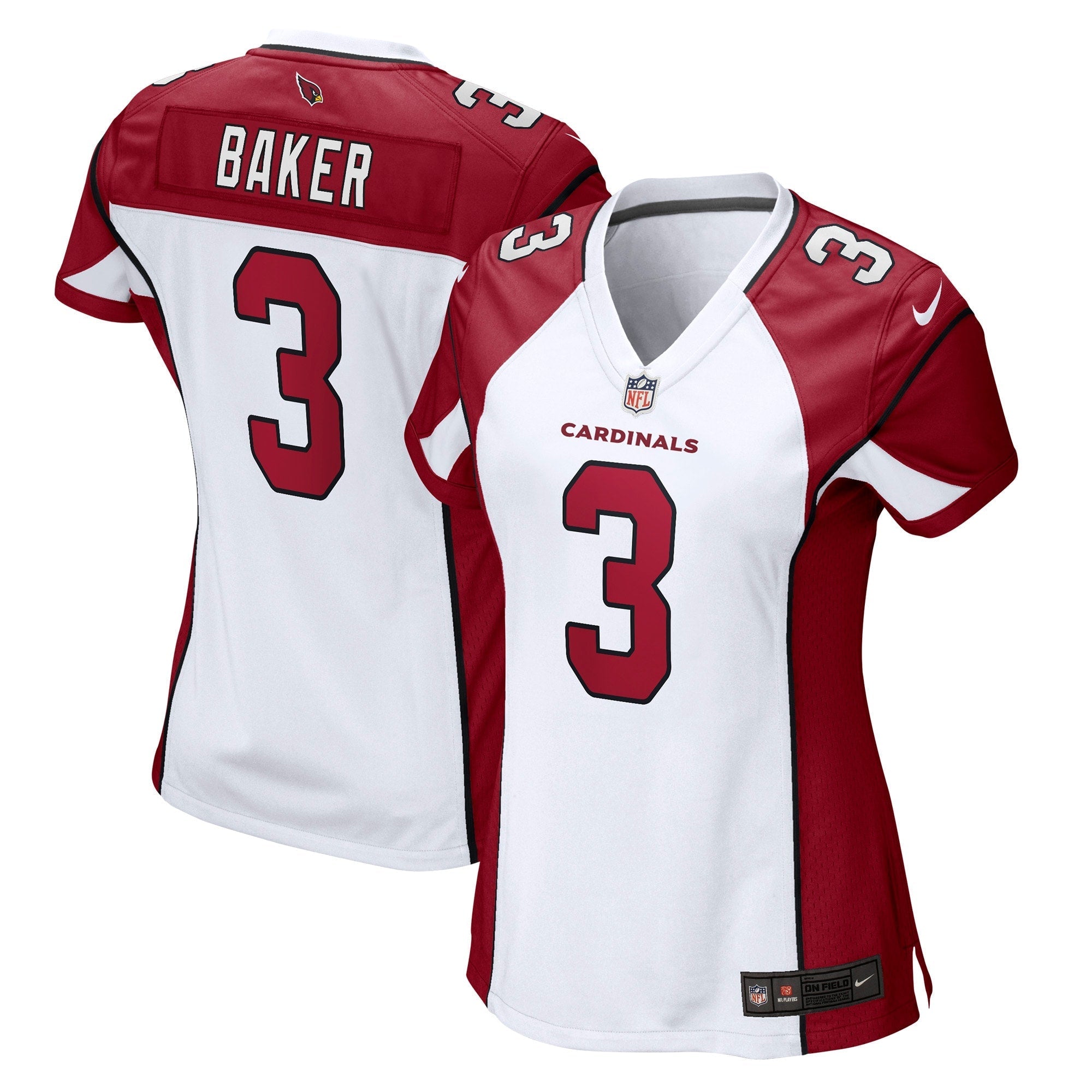 Women's Nike Budda Baker White Arizona Cardinals Game Jersey - vstockx