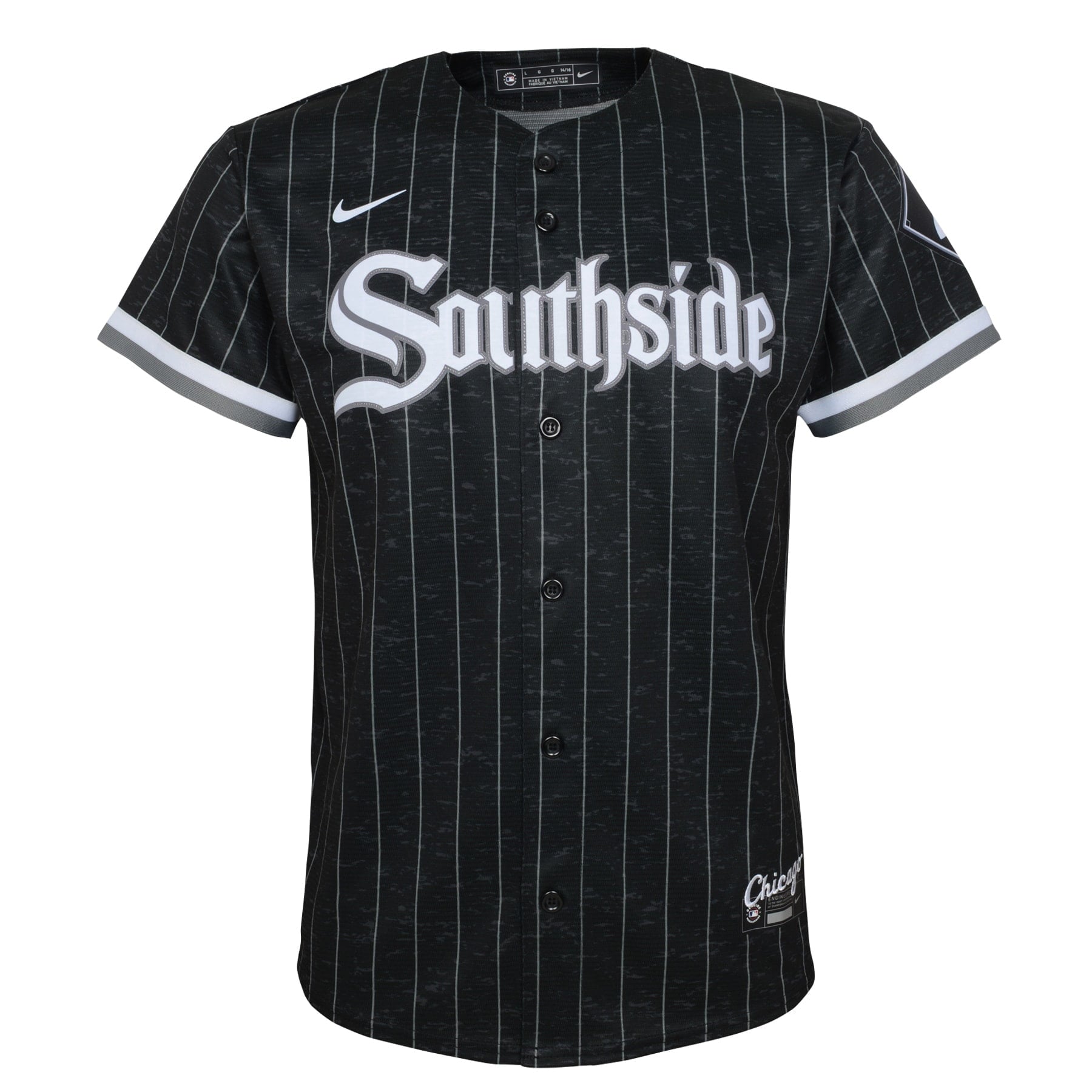 Youth Nike Eloy Jimenez Black Chicago White Sox City Connect Replica Player Jersey - vstockx