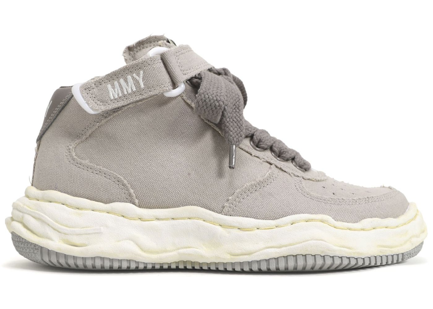 Maison Mihara Yasuhiro Wayne OG Sole Washed Canvas High Grey - vstockx