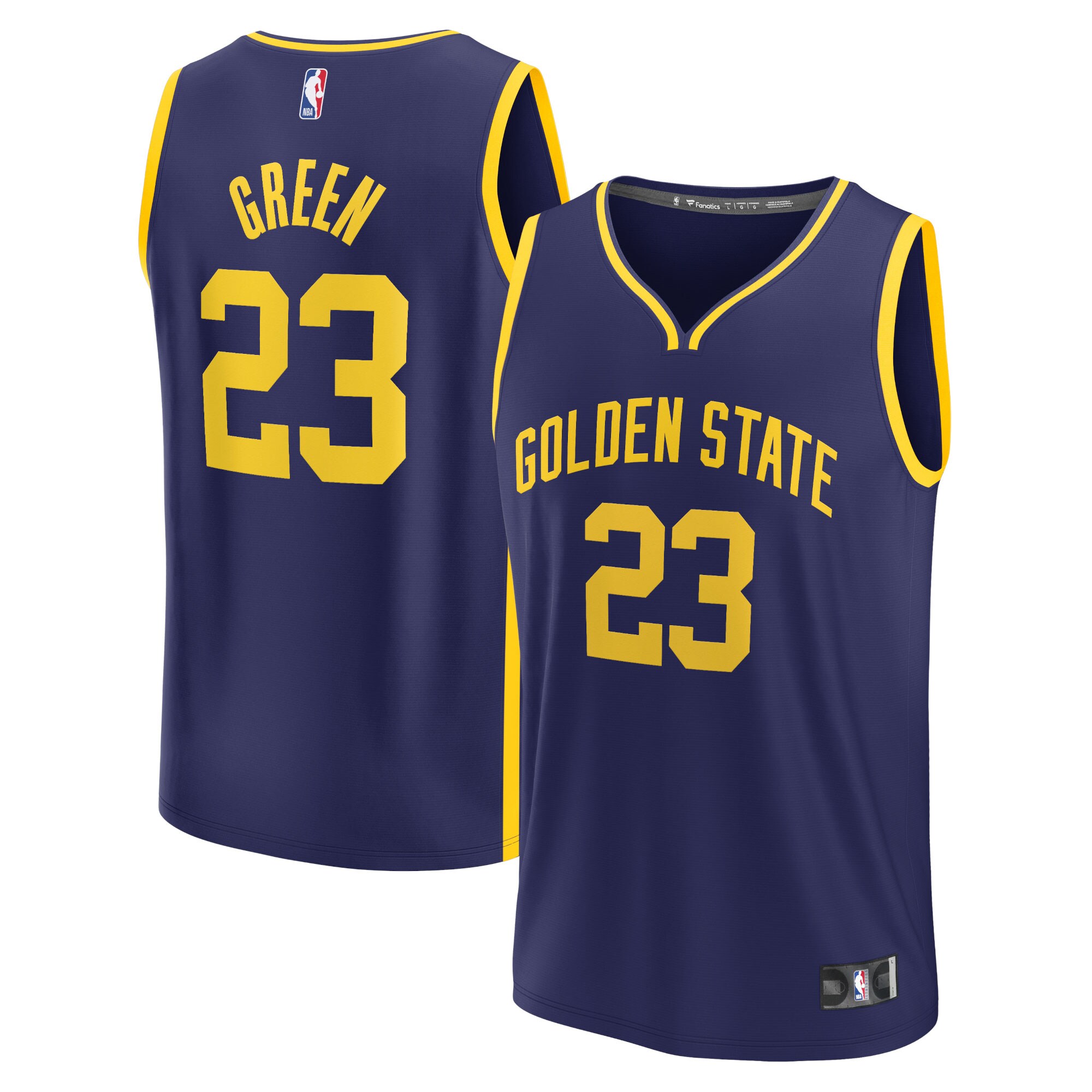Draymond Green Golden State Warriors Fanatics Branded Fast Break Replica Player Jersey - Statement Edition - Navy - vstockx