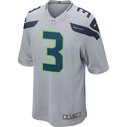 Russell Wilson Seattle Seahawks Nike Youth Alternate Game Jersey - Gray - vstockx