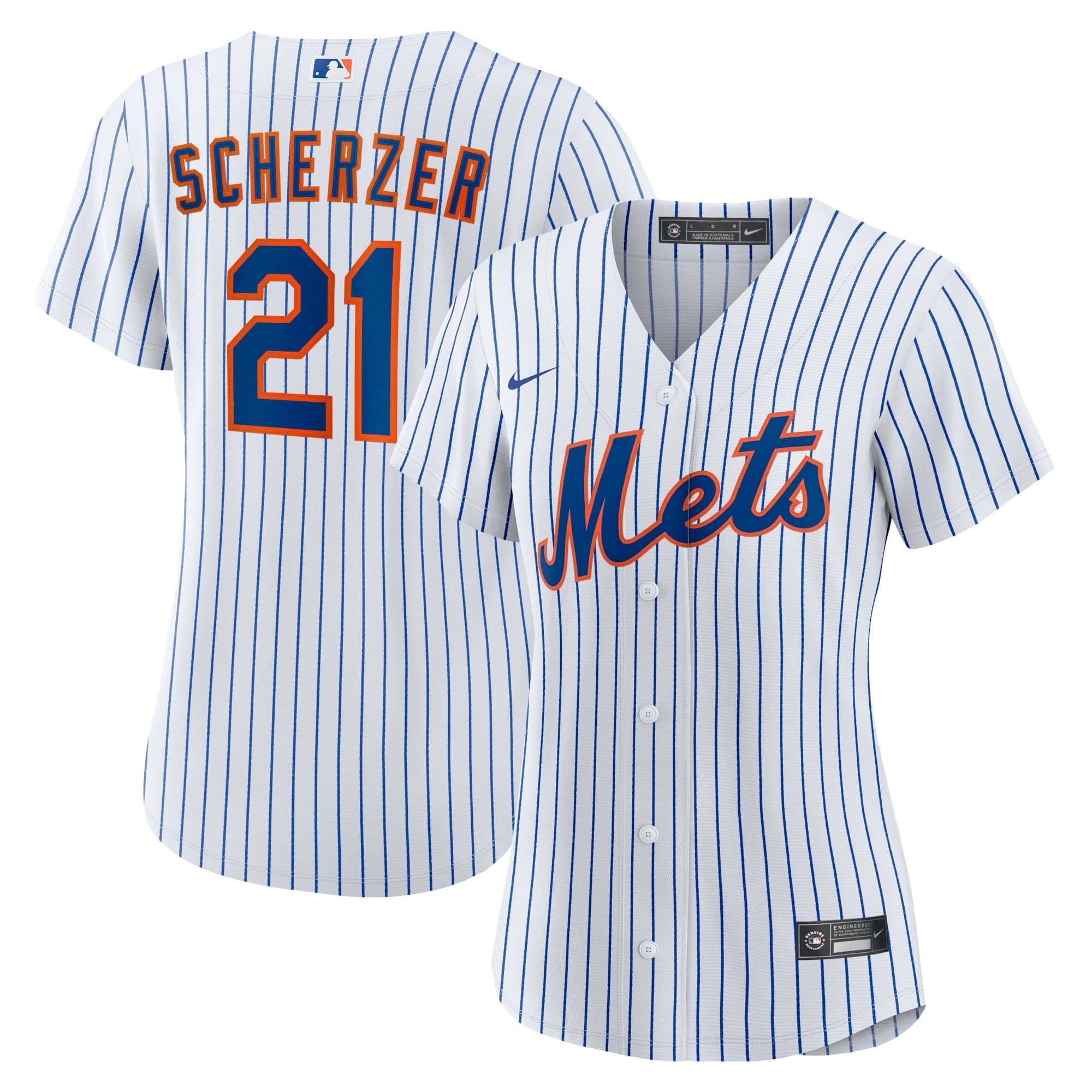 Women's Nike Max Scherzer White New York Mets Home Replica Player Jersey - vstockx