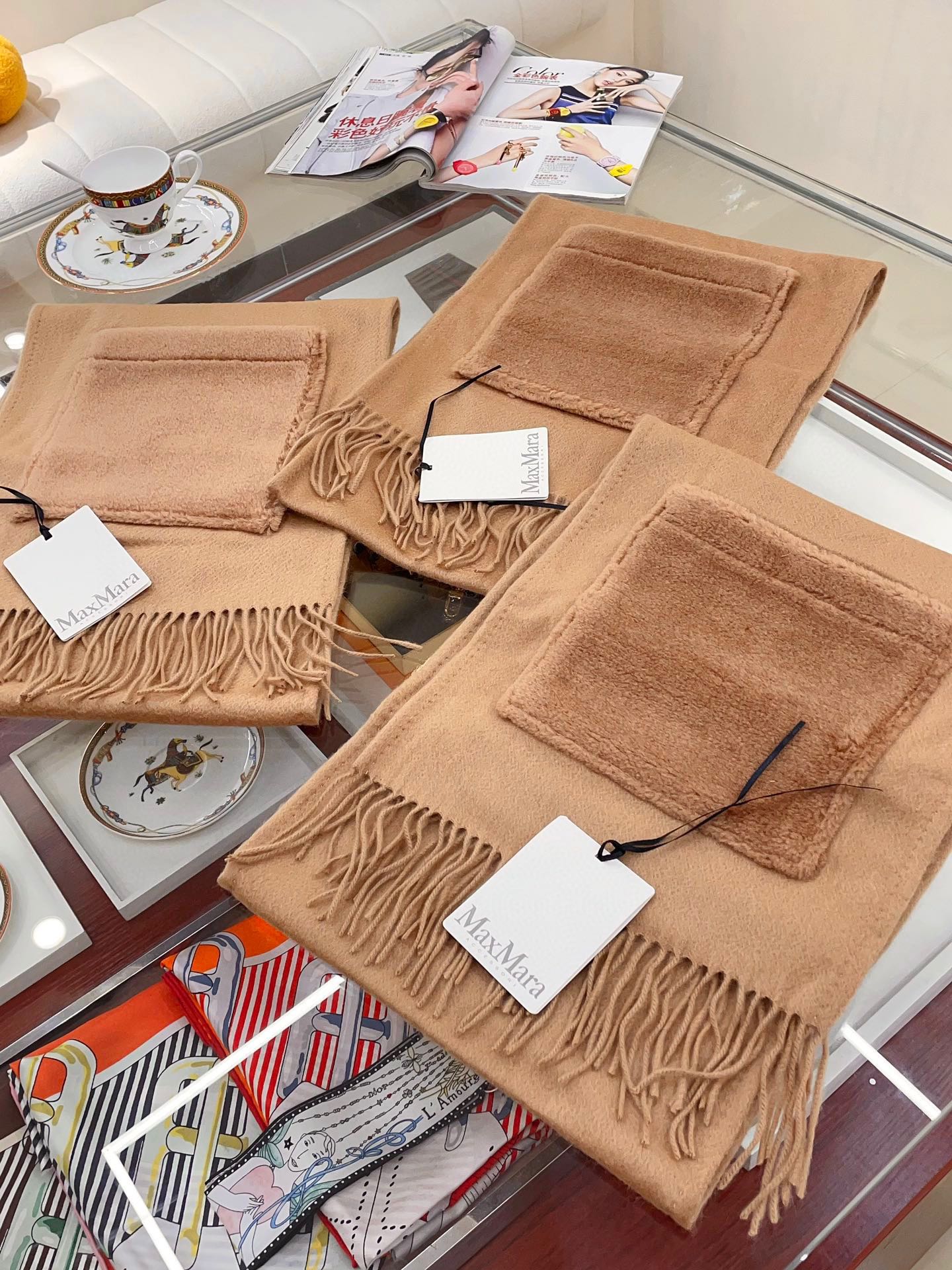 Streetwear Scarf MAXMARA 328836 size:35cm*210cm - vstockx