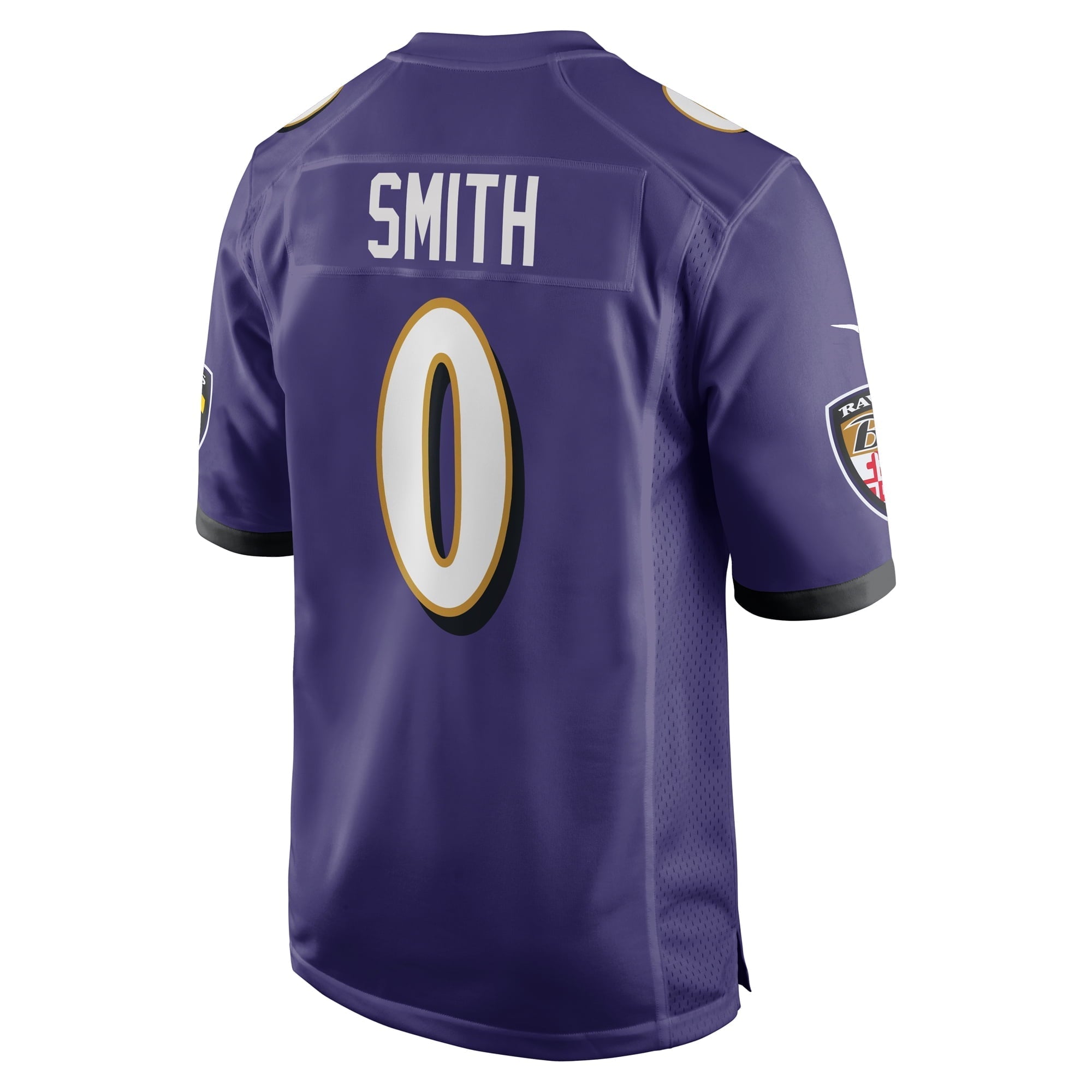 Men's Nike Roquan Smith Purple Baltimore Ravens Team Game Jersey - vstockx