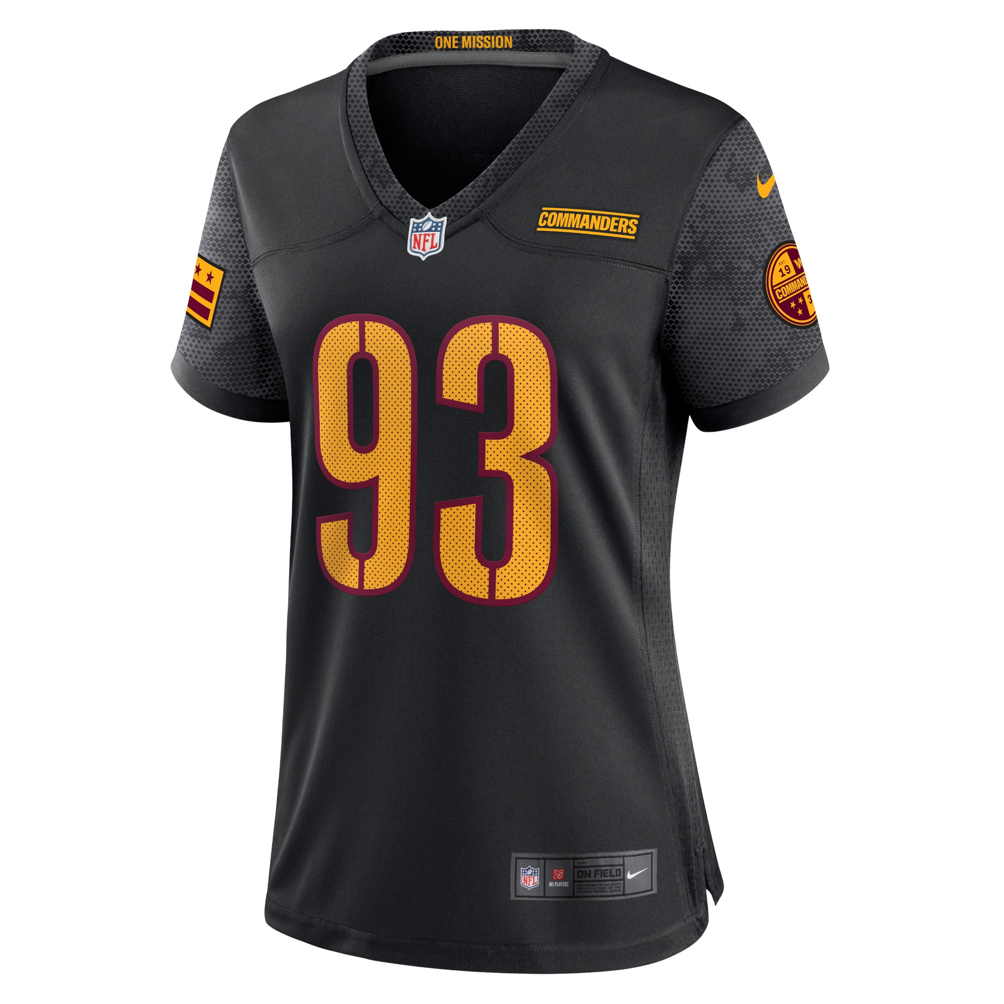 Jonathan Allen Washington Commanders Nike Women's Alternate Game Player Jersey - Black - vstockx