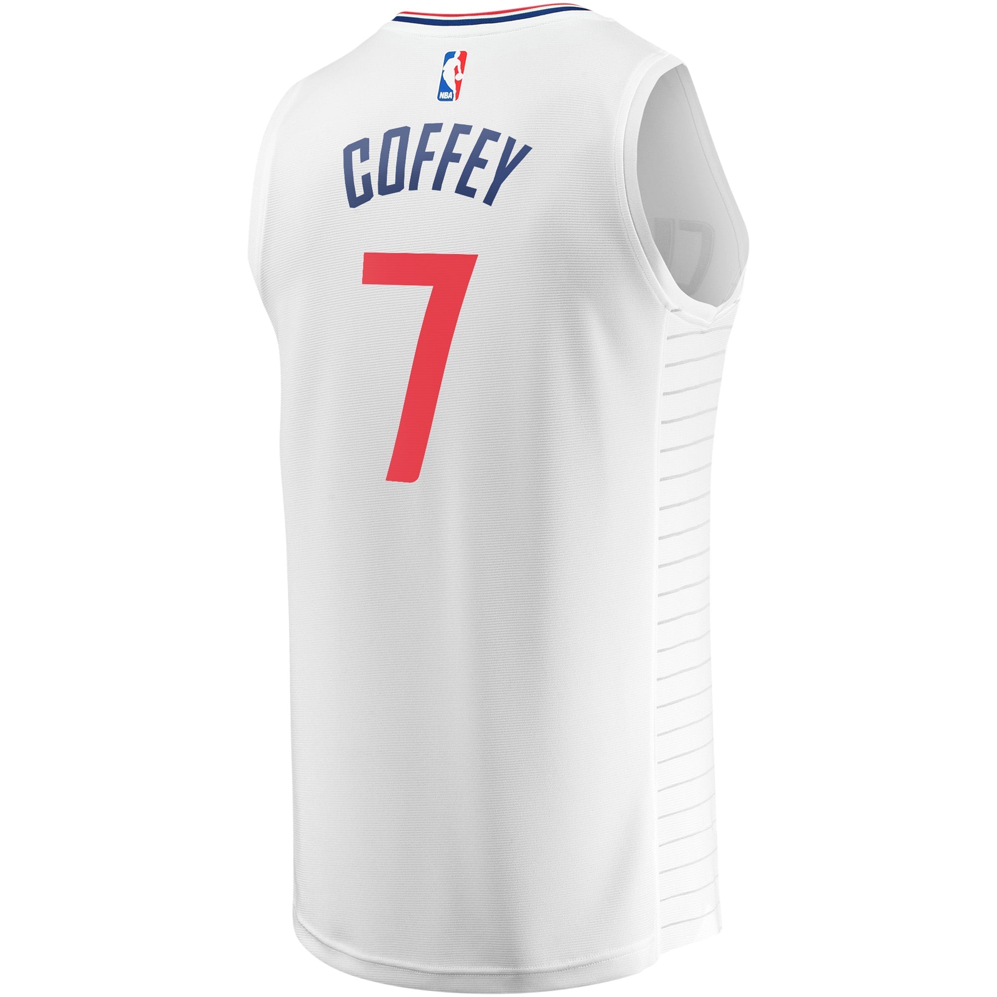 Youth Fanatics Branded Amir Coffey White LA Clippers Fast Break Player Jersey - Association Edition - vstockx