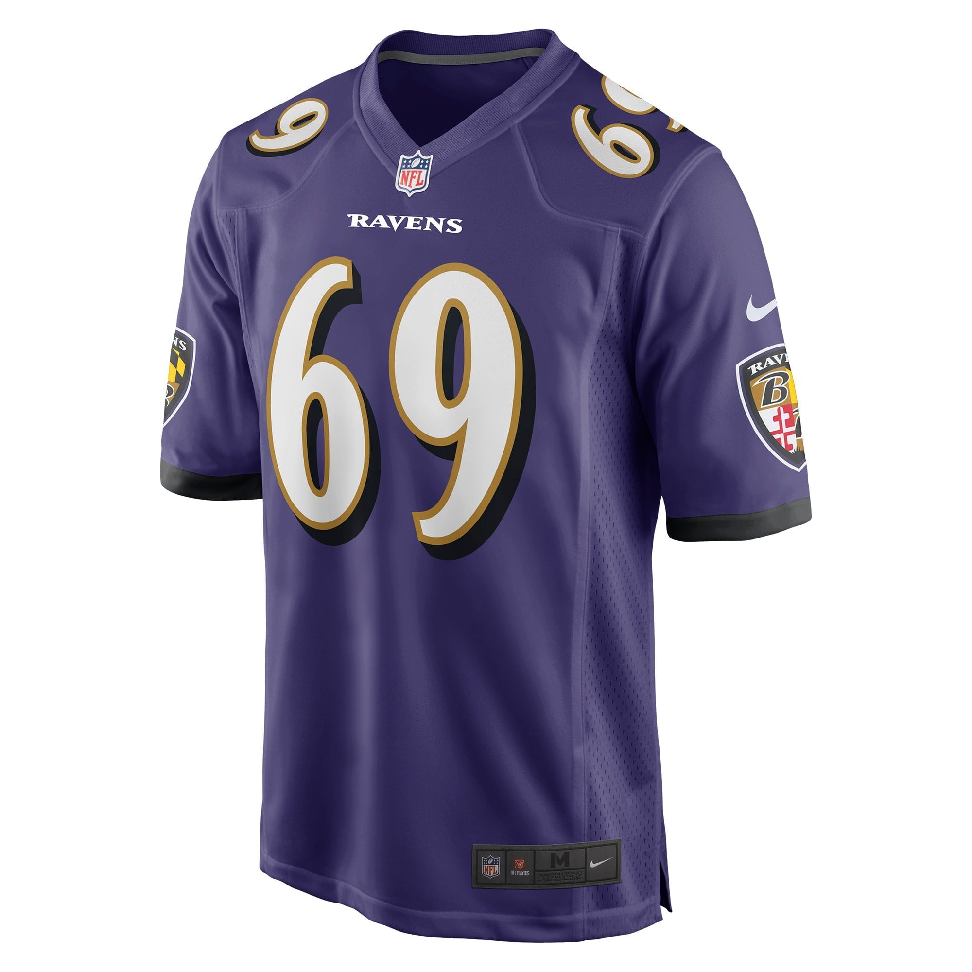 Men's Nike Kahlil McKenzie Purple Baltimore Ravens Game Jersey - vstockx